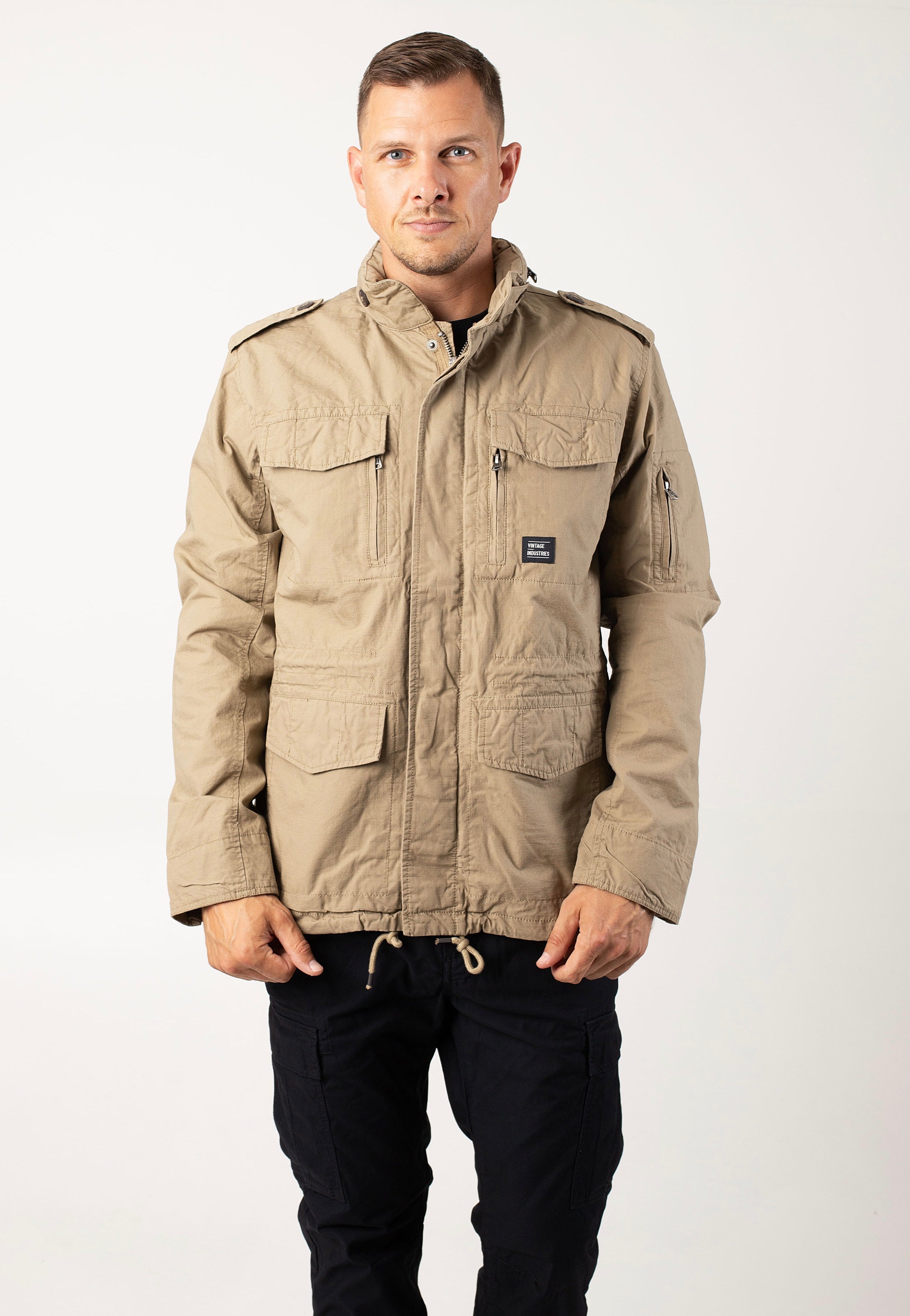 Vintage Industries - Cranford Dark Khaki - Jacket | Men-Image