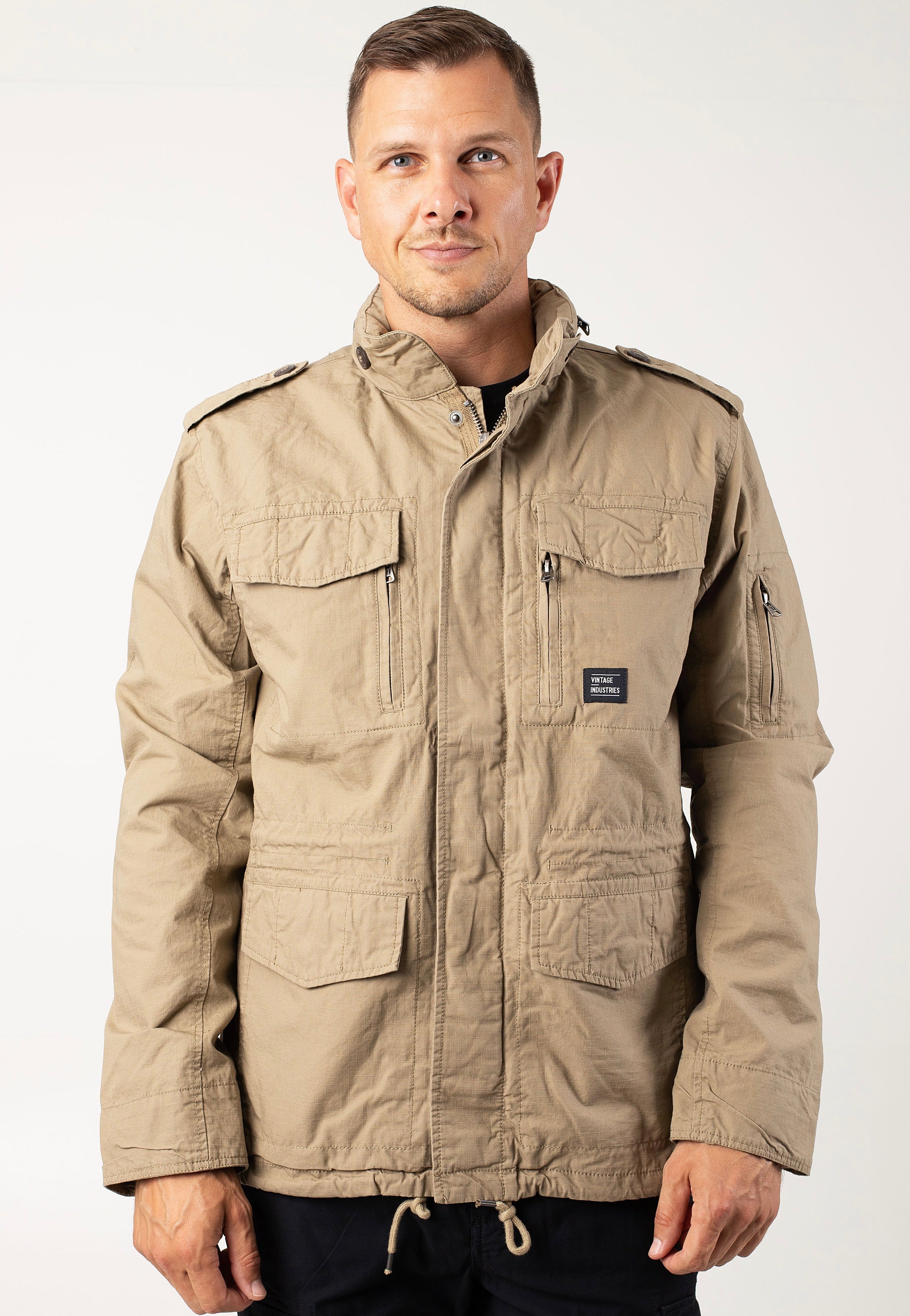 Vintage Industries - Cranford Dark Khaki - Jacket | Men-Image