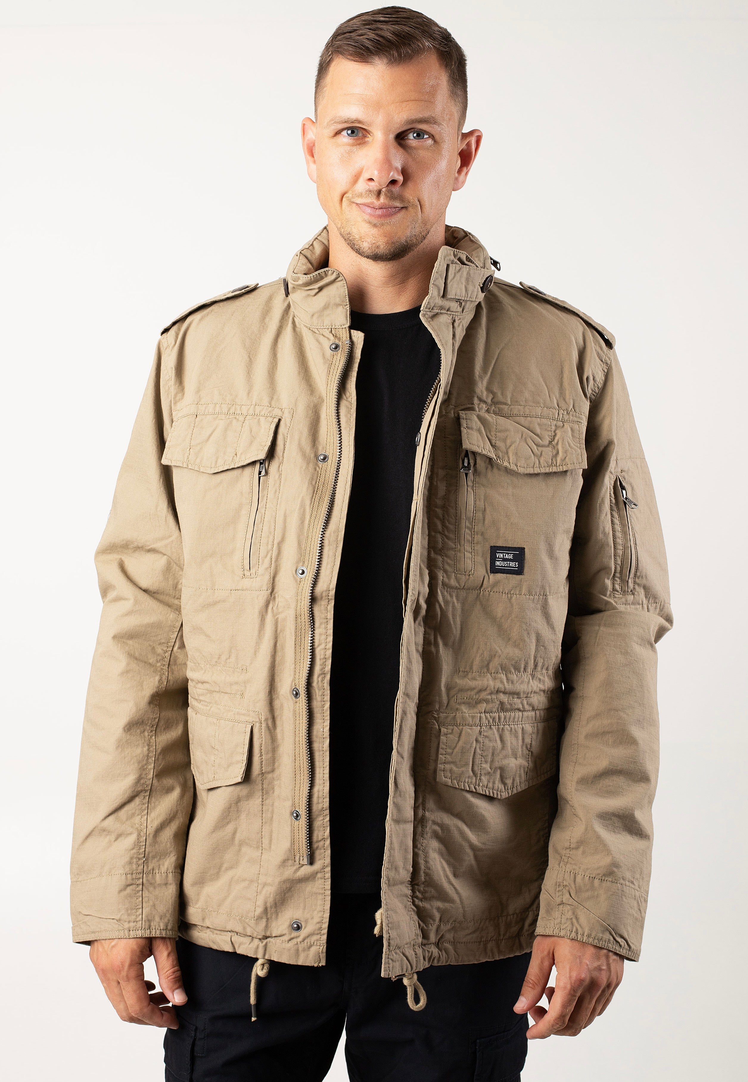 Vintage Industries - Cranford Dark Khaki - Jacket | Men-Image