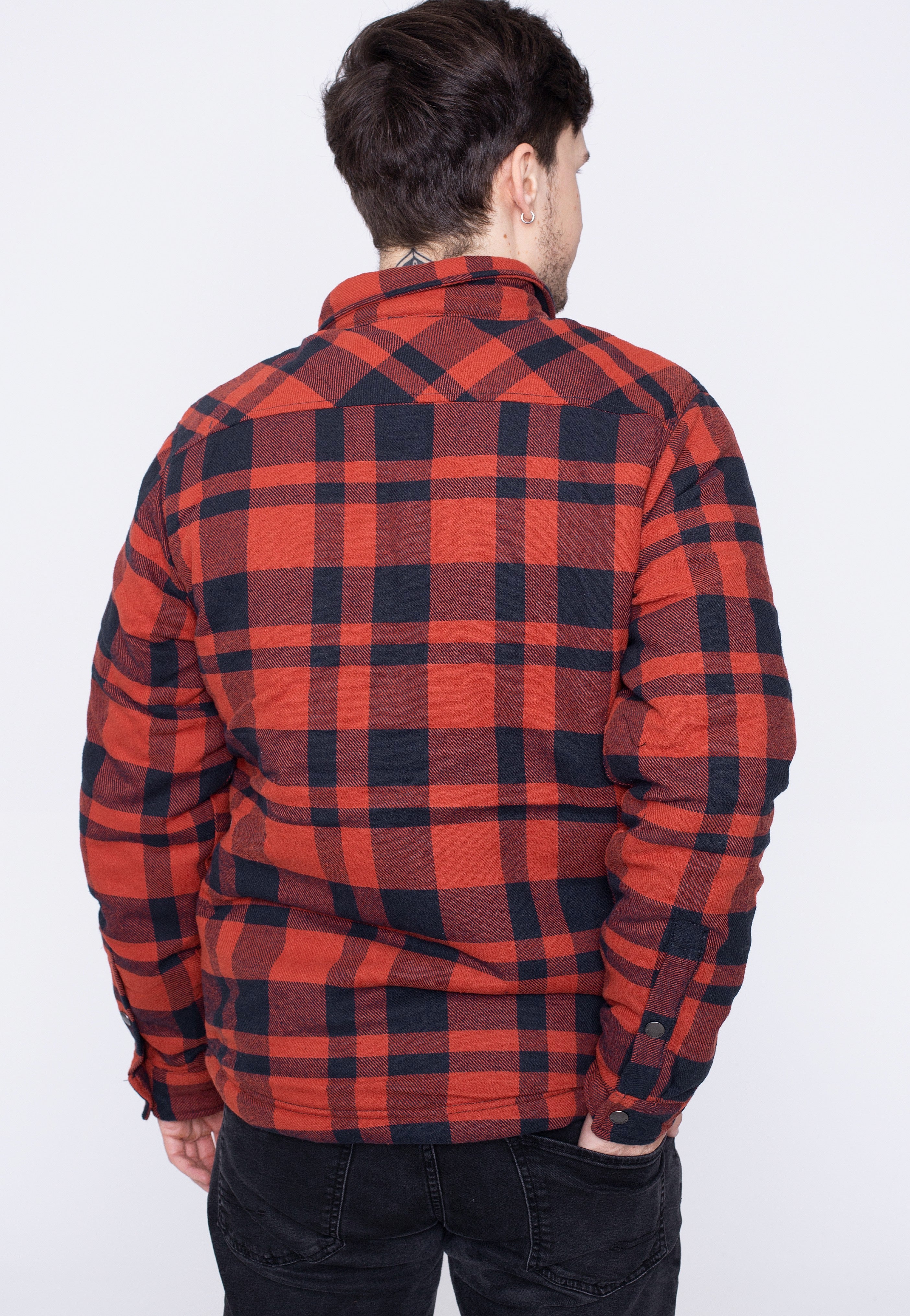 Vintage Industries - Darwin Orange Check - Jacket | Men-Image