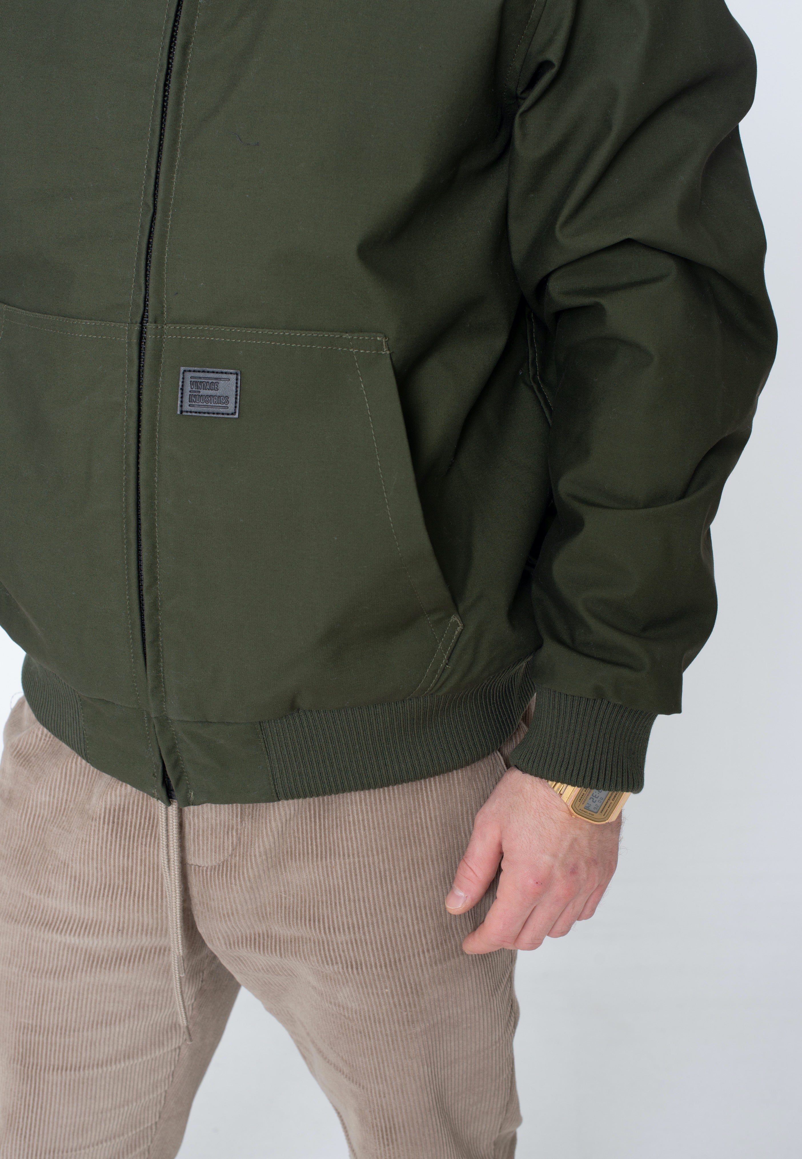 Vintage Industries - Datton Dark Olive - Jacket | Men-Image