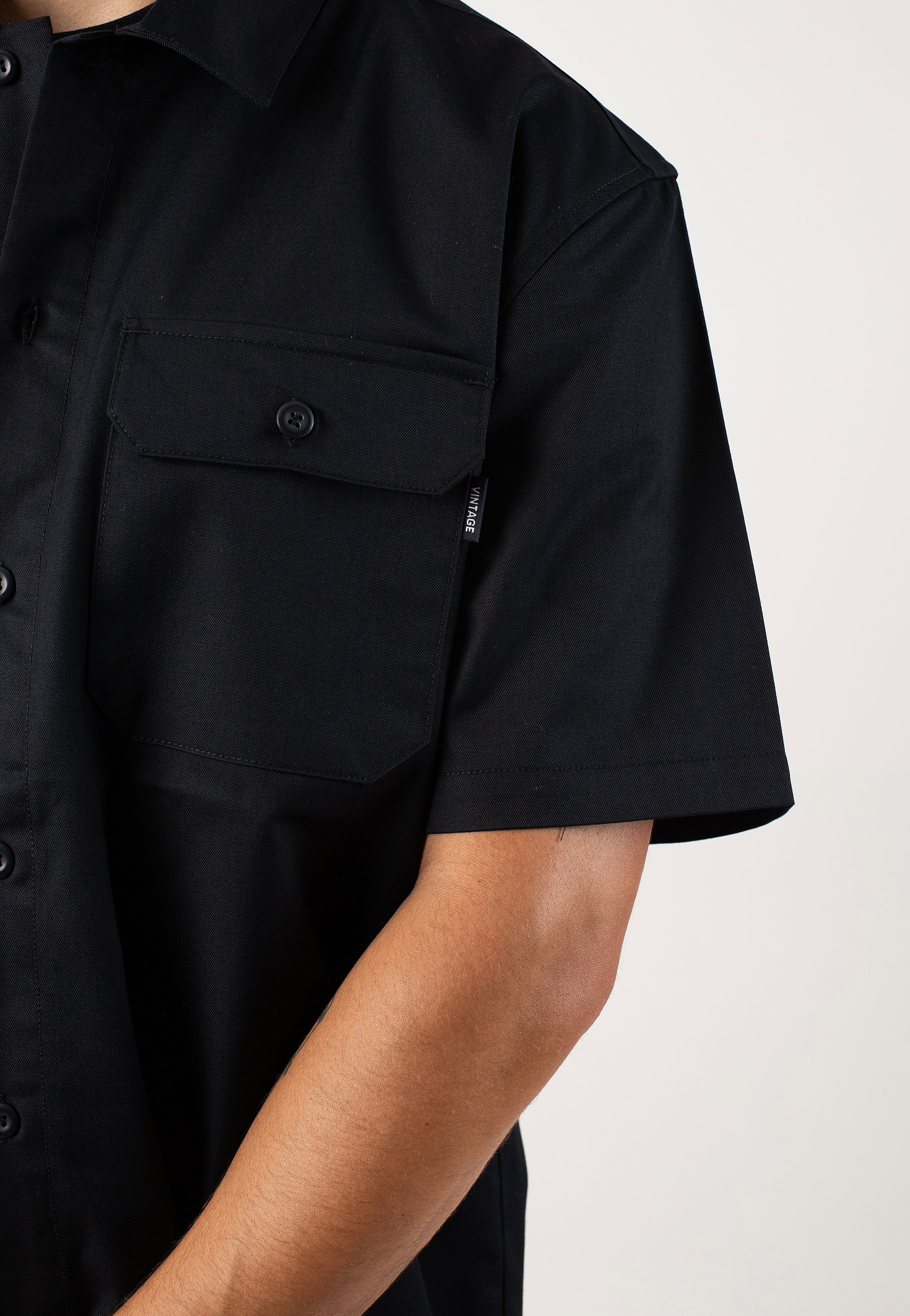 Vintage Industries - Dexter Black - Shirt | Men-Image