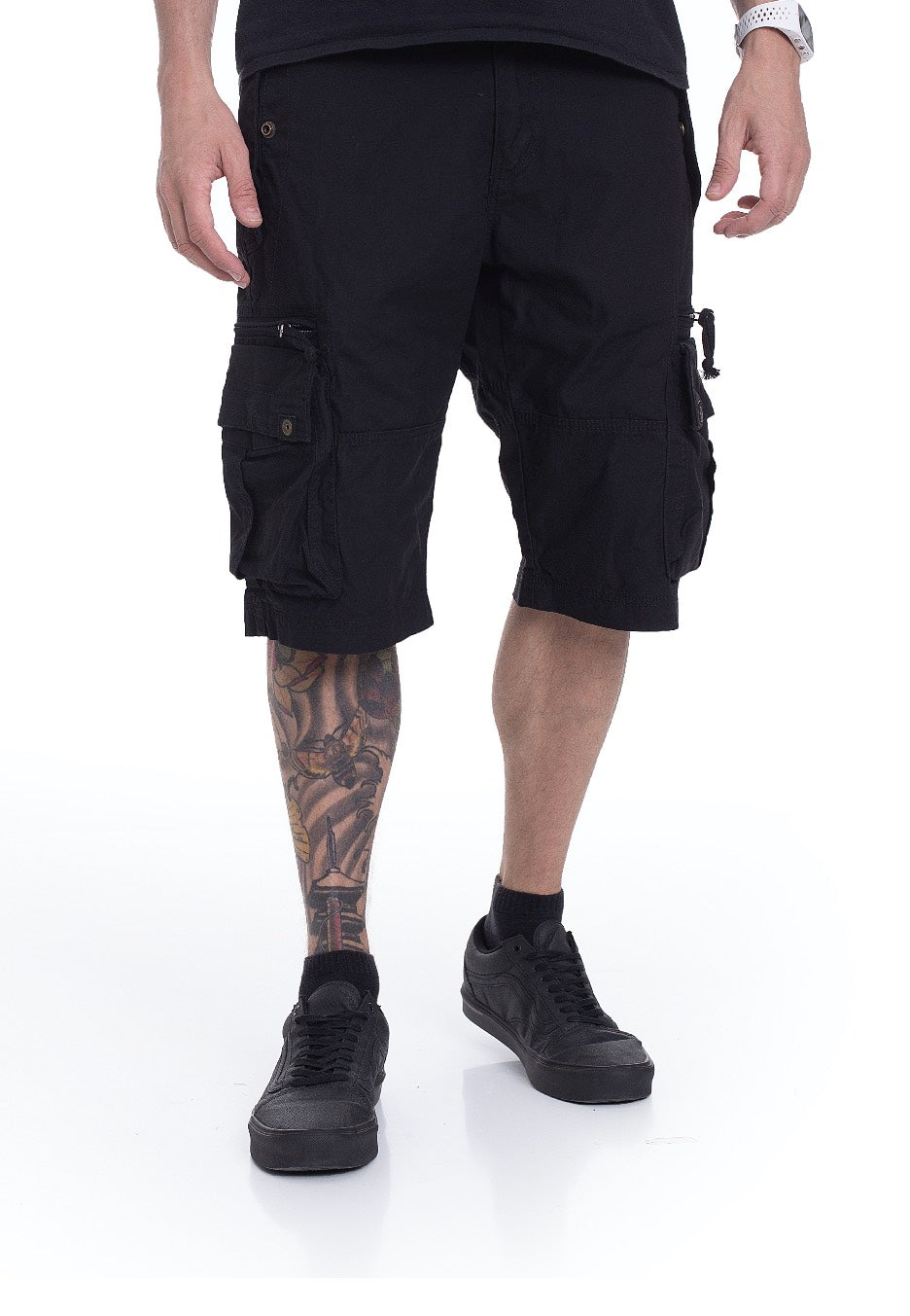 Vintage Industries - Gandor Black - Shorts | Men-Image