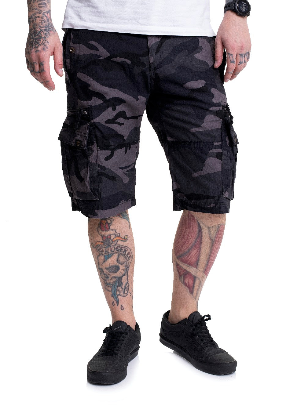 Vintage Industries - Gandor Dark Camo - Shorts | Men-Image