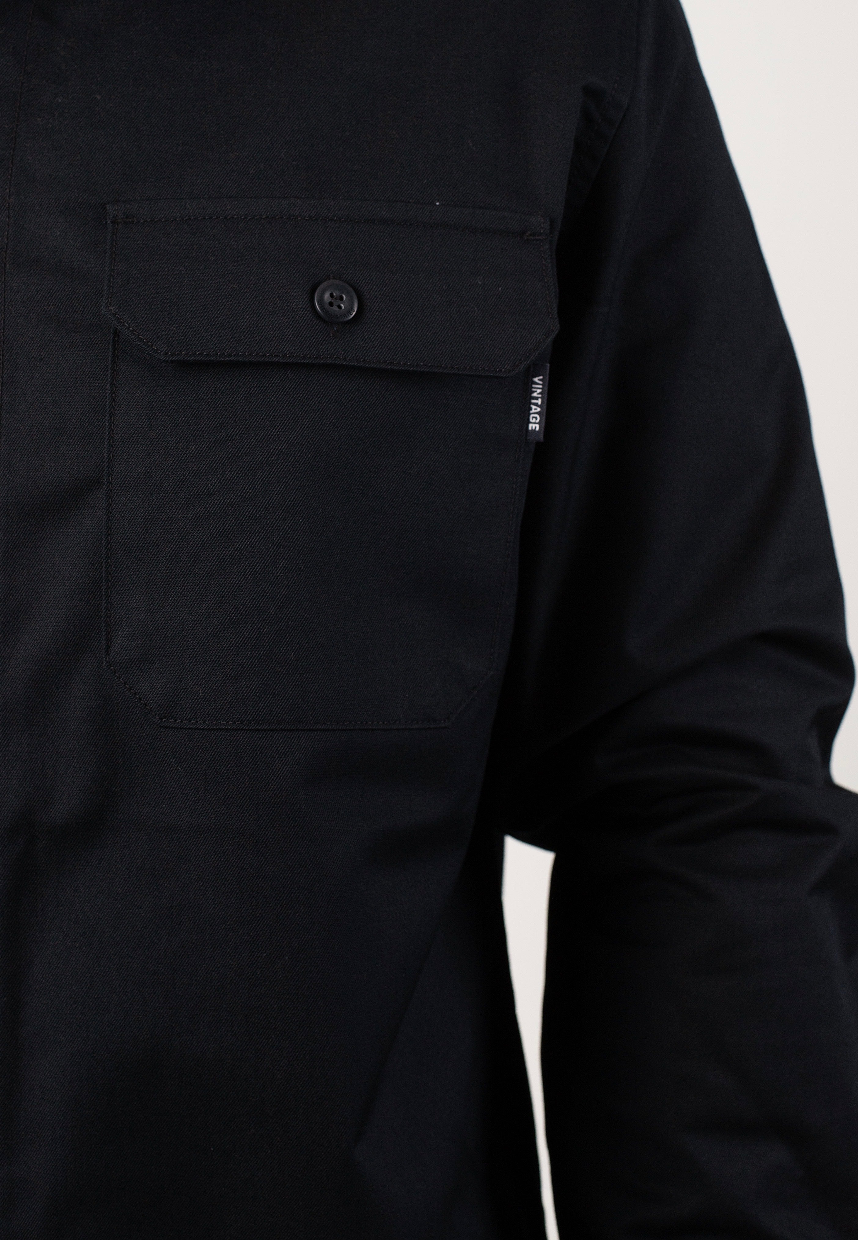 Vintage Industries - Harris Black - Shirt | Men-Image