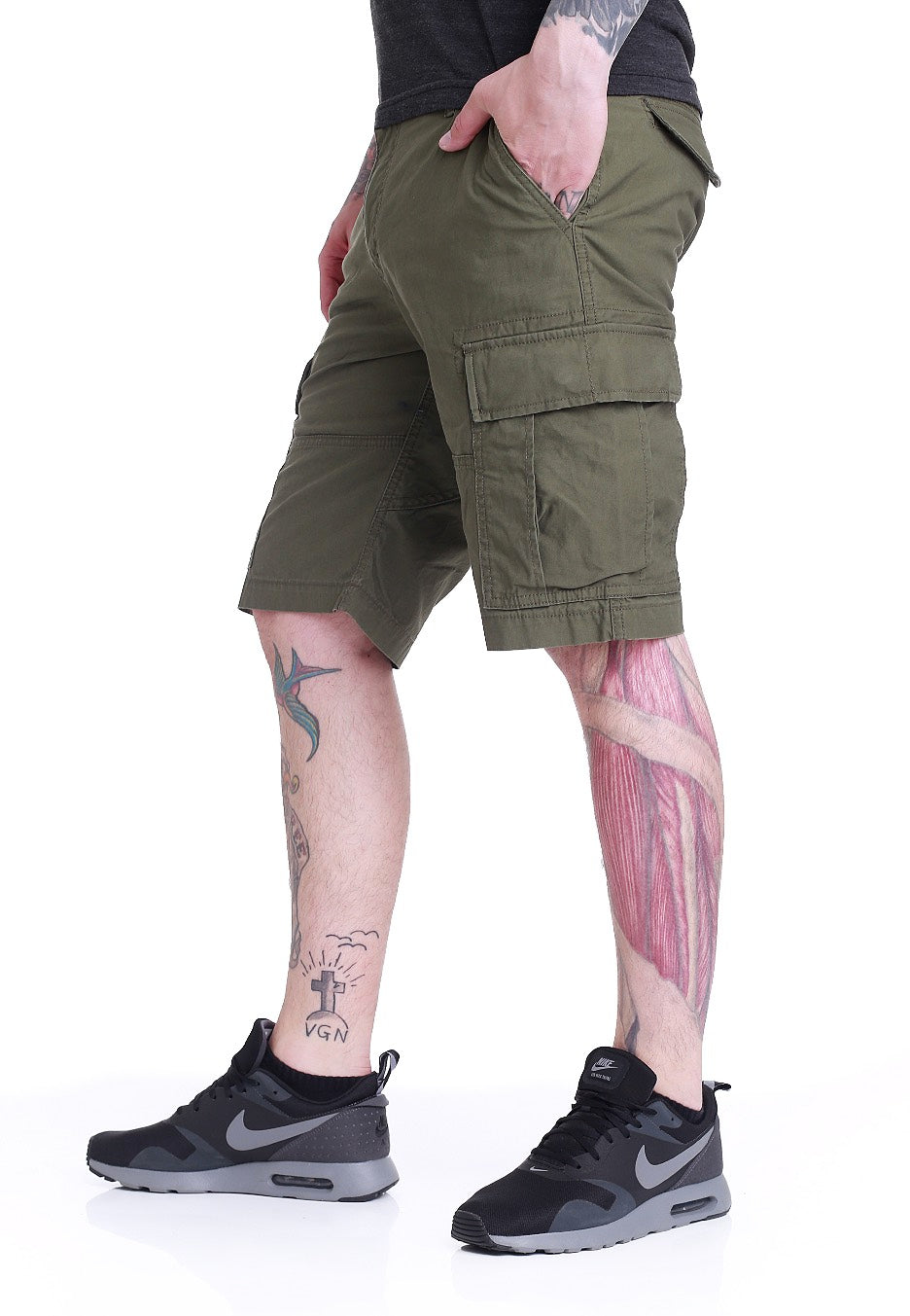 Vintage Industries - Kirby Olive - Shorts | Men-Image