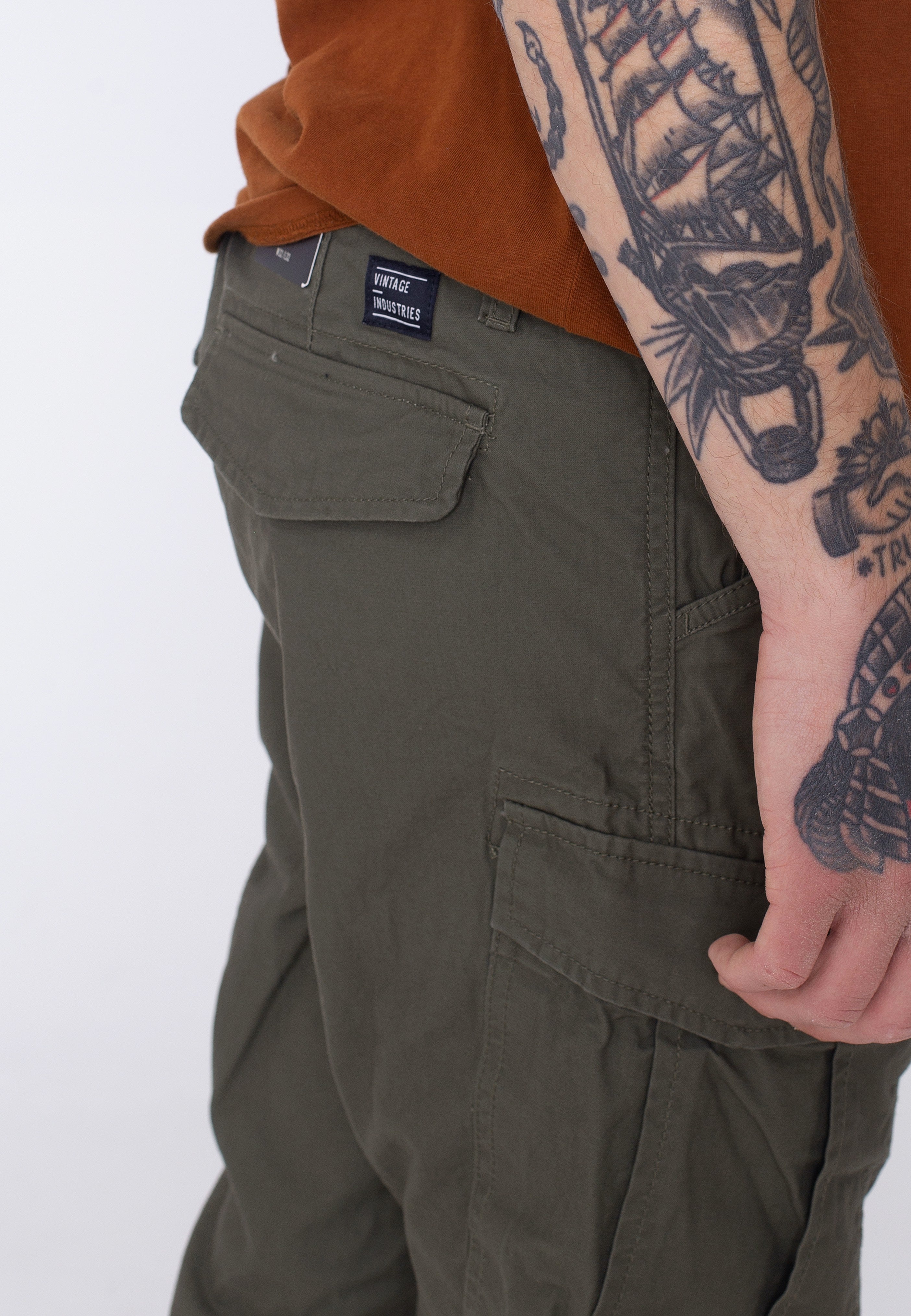 Vintage Industries - Lester Olive - Pants | Men-Image