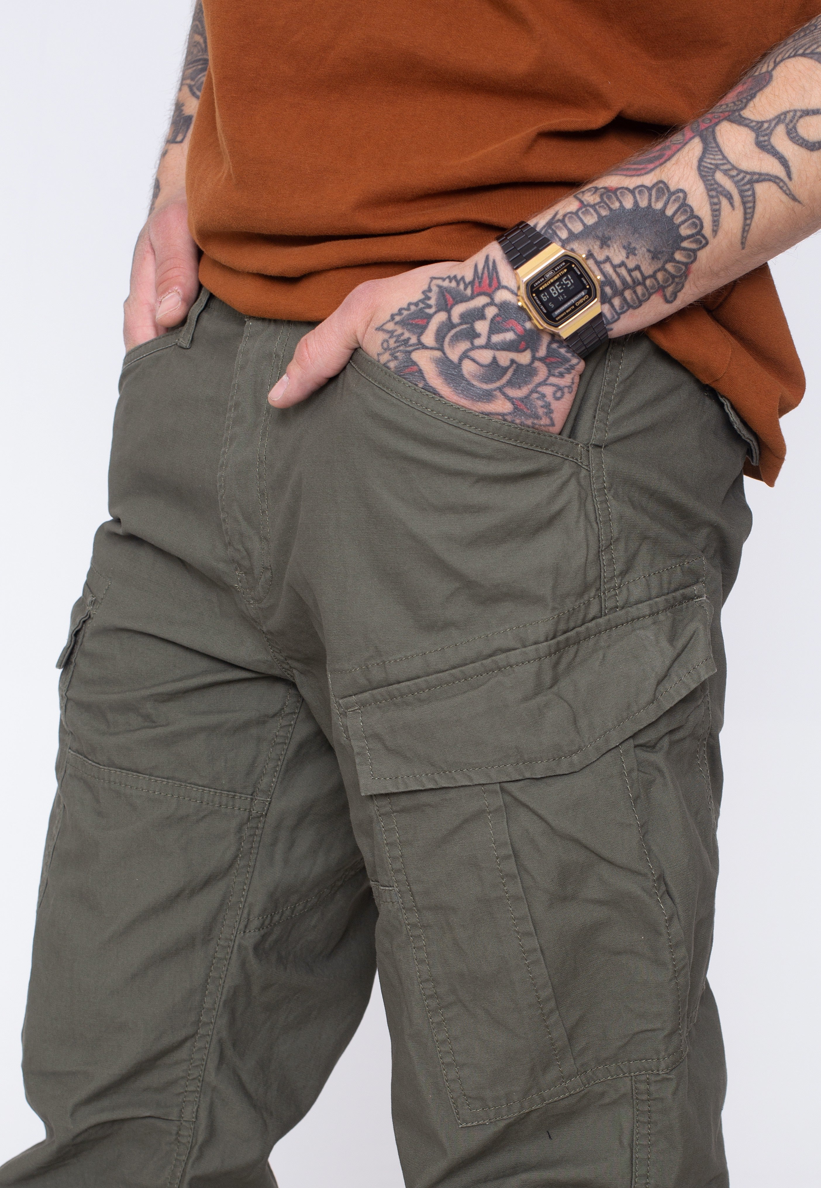 Vintage Industries - Lester Olive - Pants | Men-Image