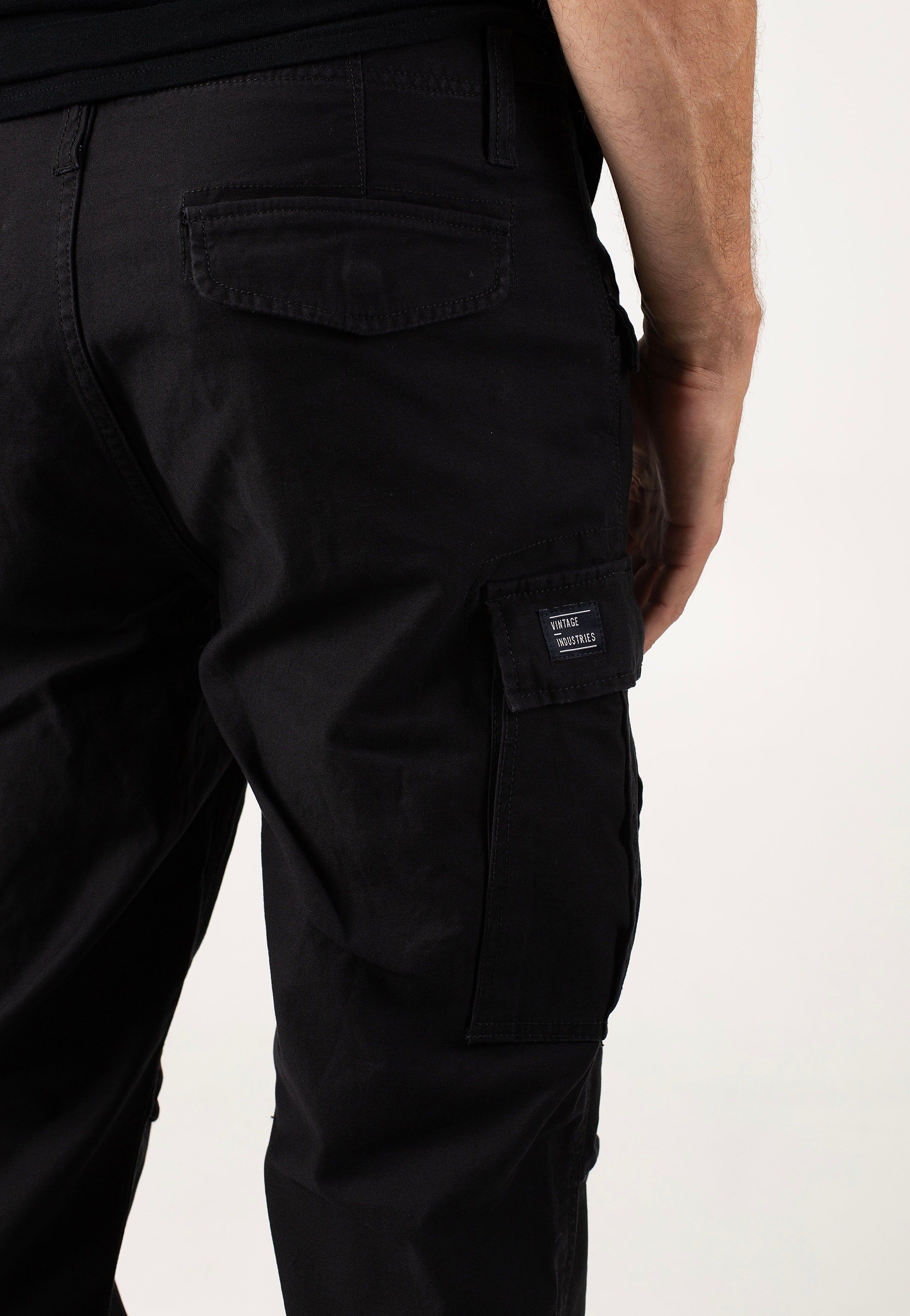 Vintage Industries - M65 Heavy Satin Black - Pants | Men-Image