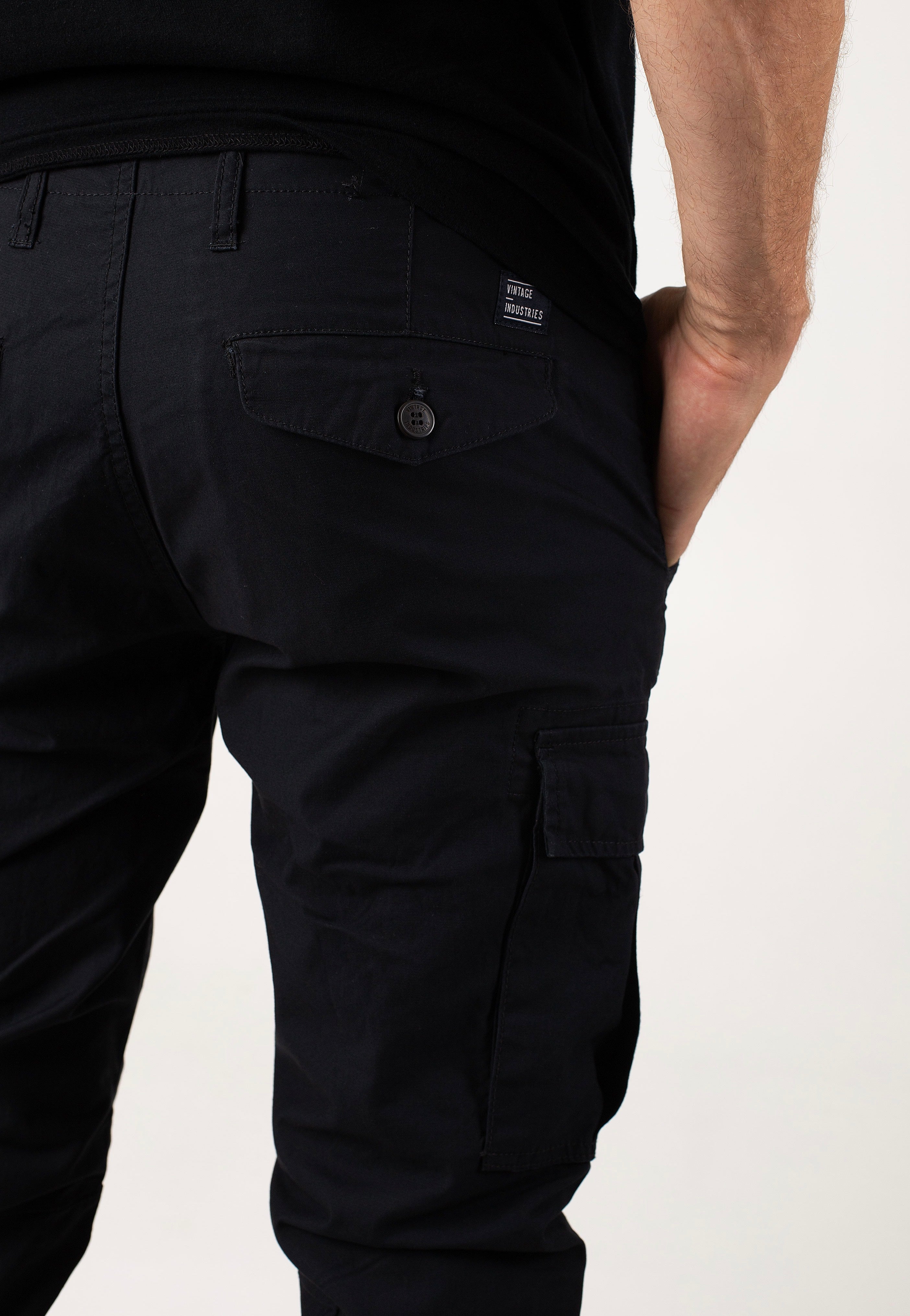 Vintage Industries - Mallow Off Black - Pants | Men-Image