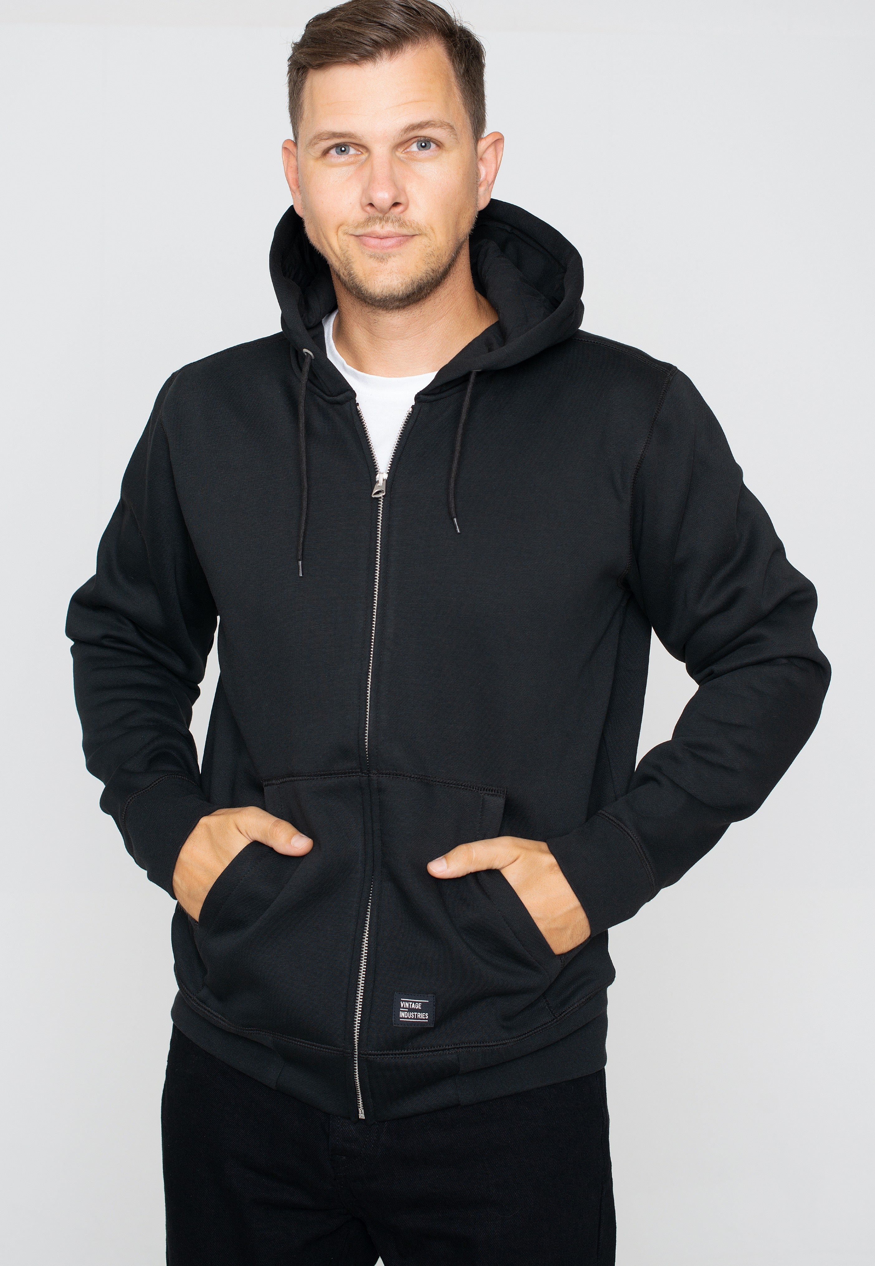 Vintage Industries - Redstone Black - Zipper | Men-Image