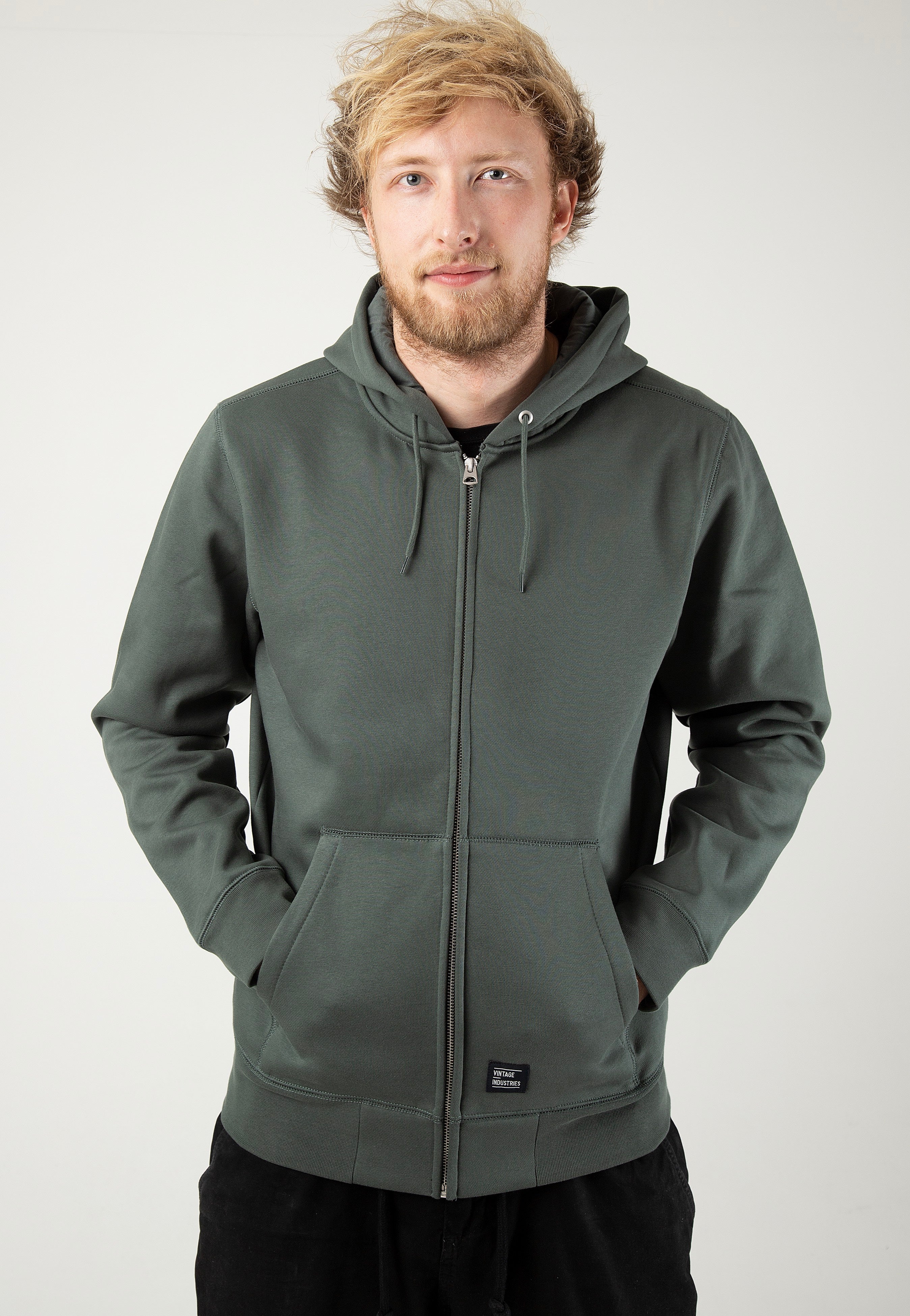 Vintage Industries - Redstone Green - Zipper | Men-Image