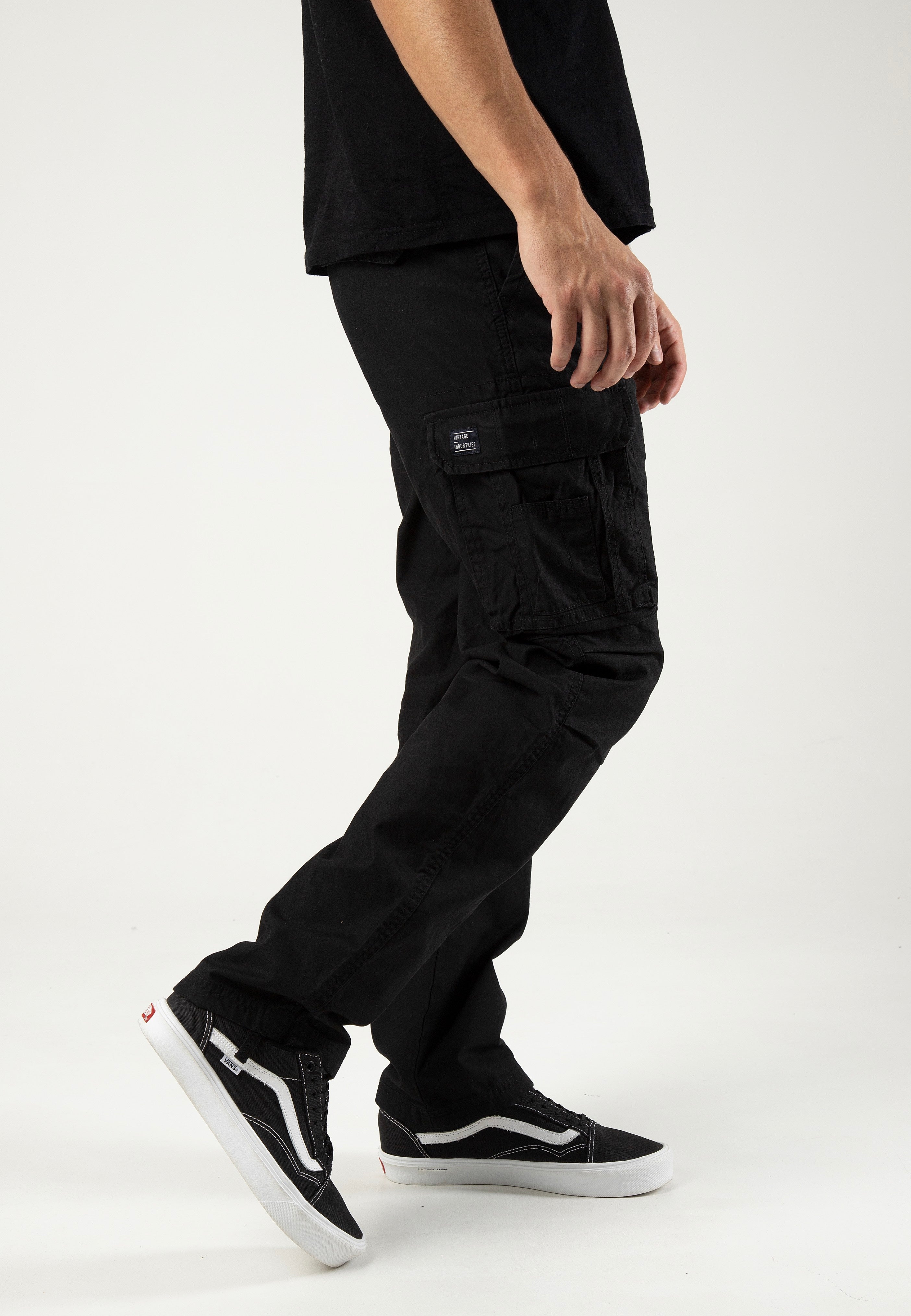 Vintage Industries - Reef Black - Pants | Men-Image