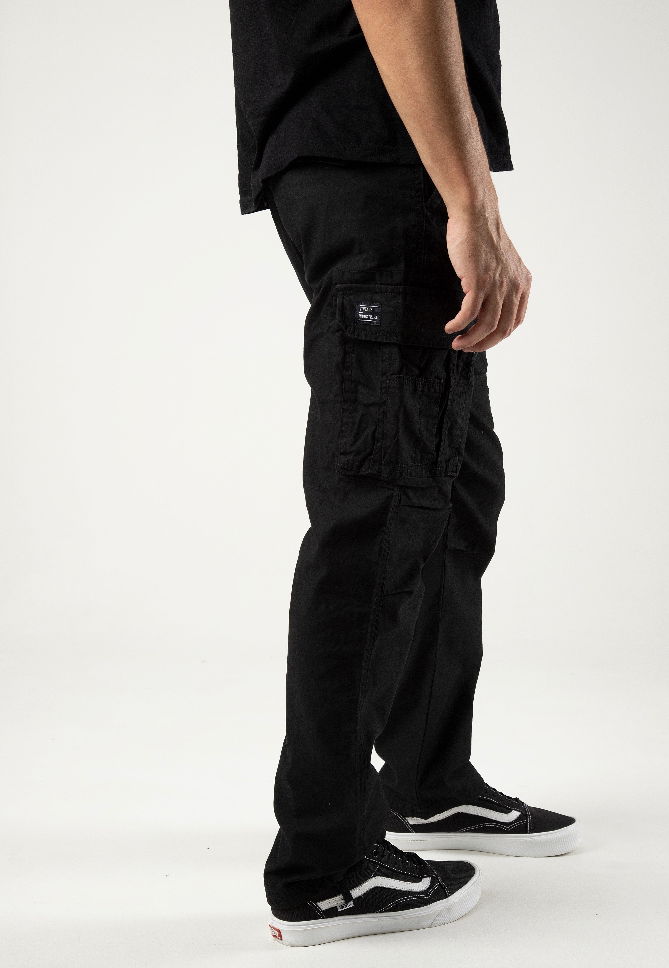 Vintage Industries - Reef Black - Pants | Men-Image