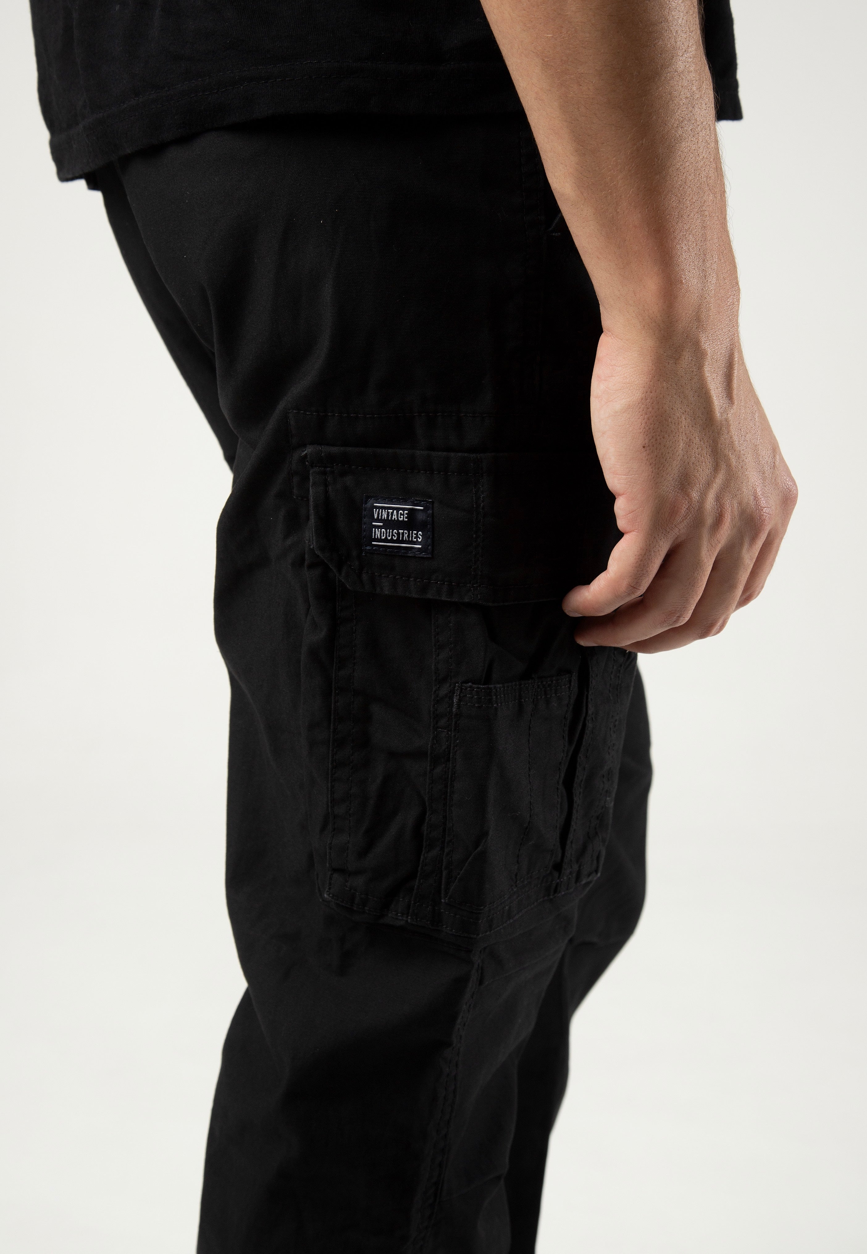 Vintage Industries - Reef Black - Pants | Men-Image