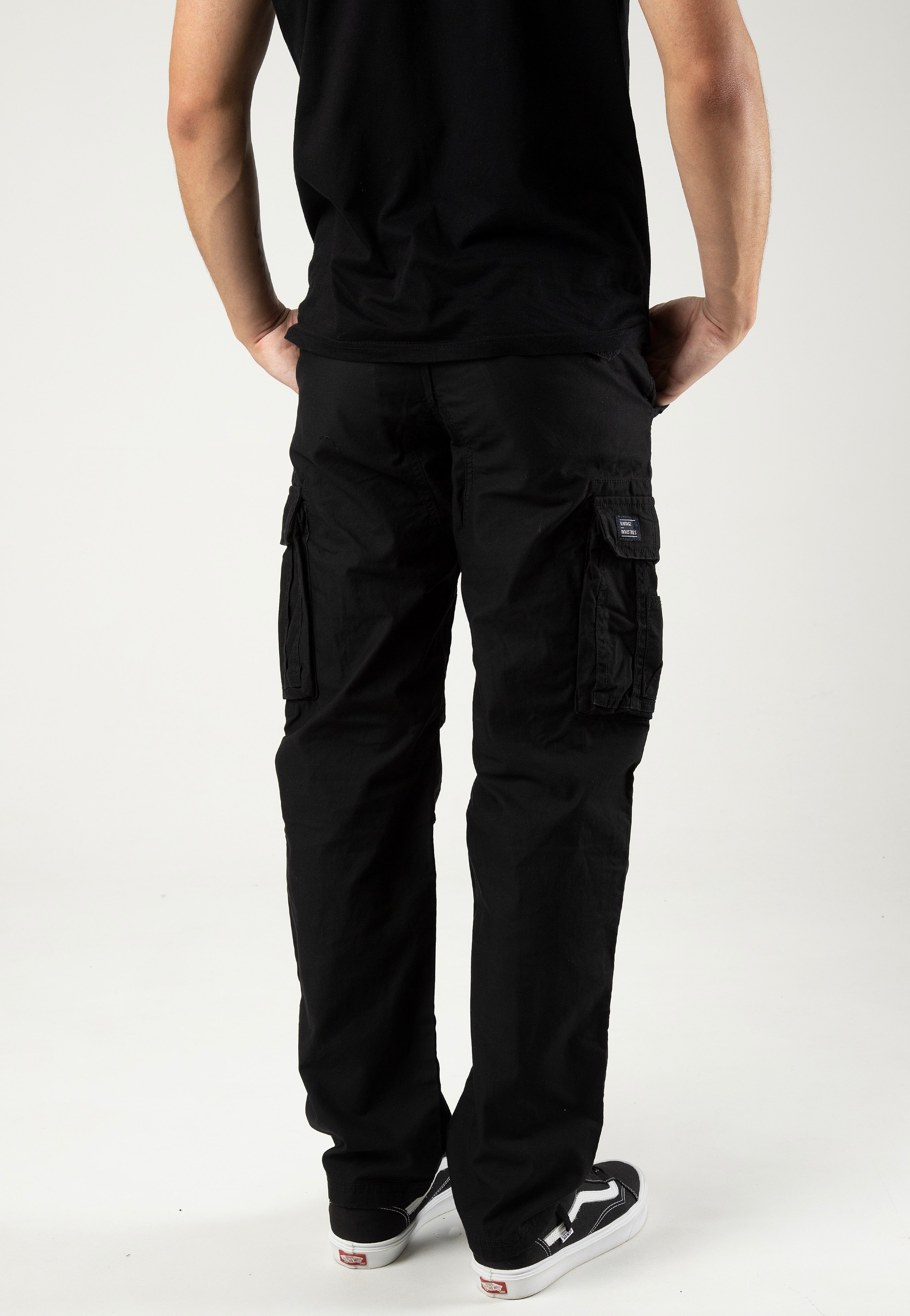 Vintage Industries - Reef Black - Pants | Men-Image