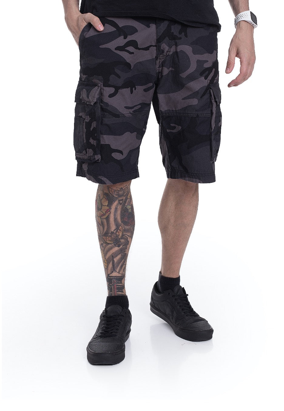 Vintage Industries - Rowing Dark Camo - Shorts | Men-Image