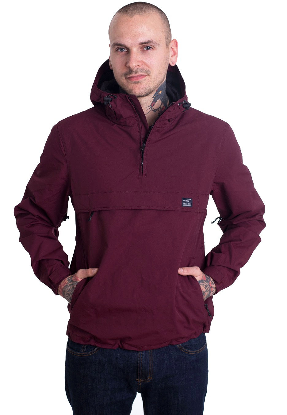 Vintage Industries - Shooter Burgundy - Windbreaker | Men-Image