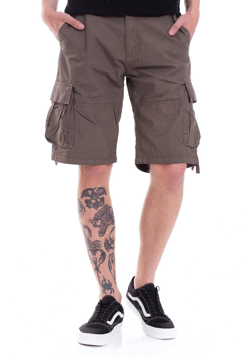 Vintage Industries - Terrance Dark Khaki - Shorts | Men-Image