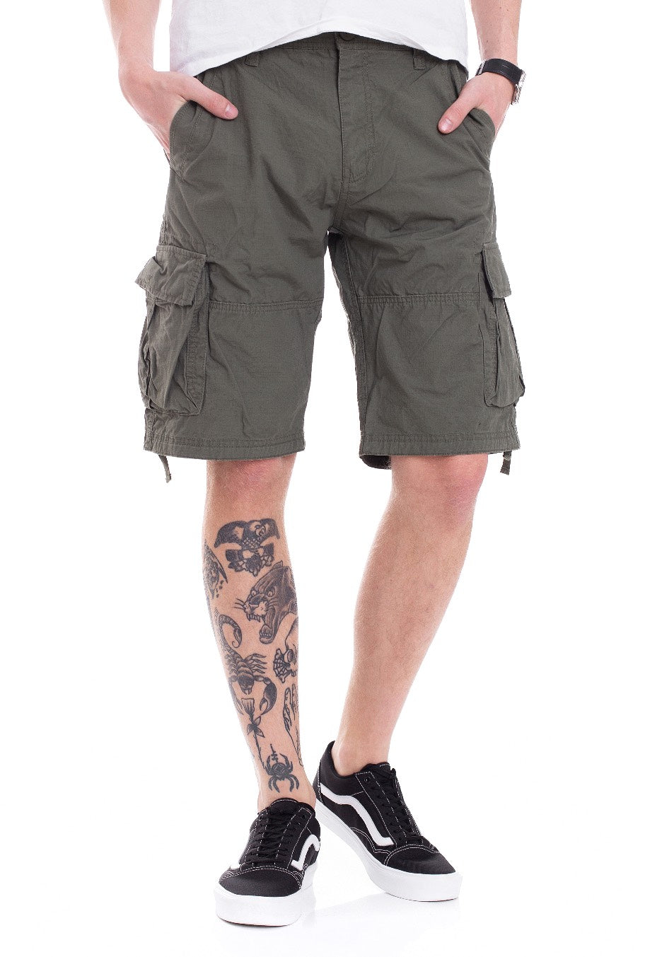 Vintage Industries - Terrance Olive Drab - Shorts | Men-Image