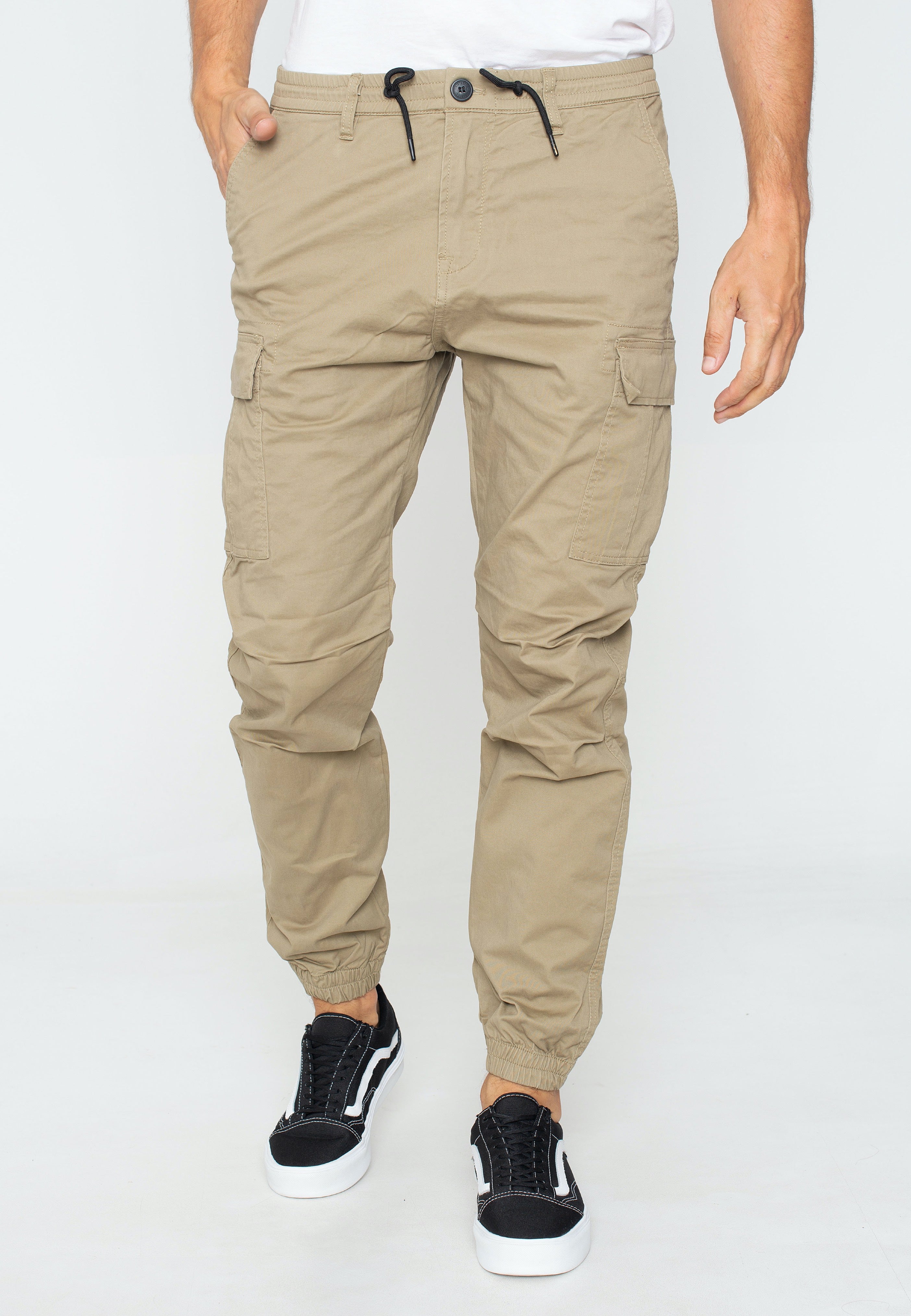 Vintage Industries - Vince Cargo Jogger Dark Khaki - Pants | Men-Image