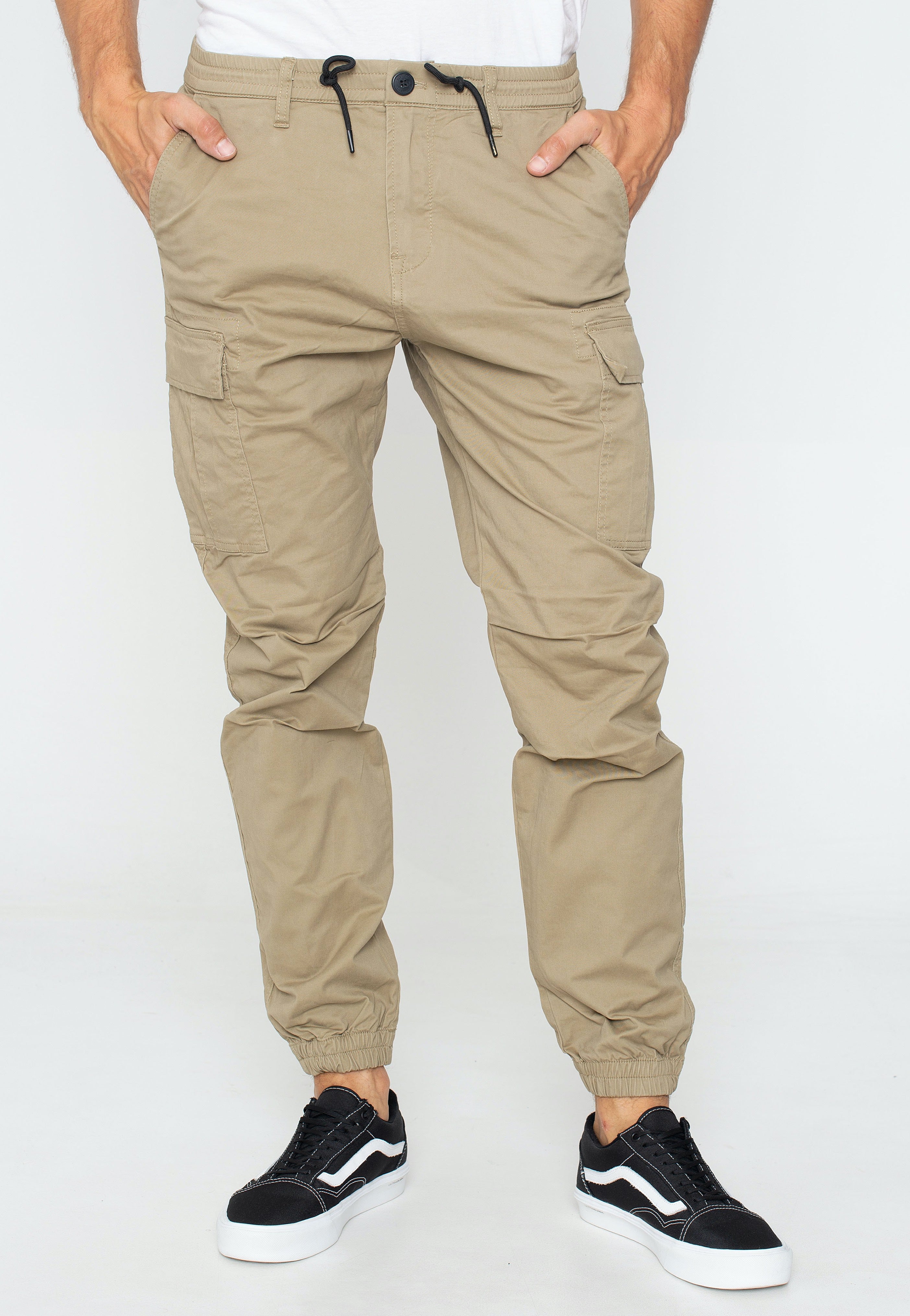 Vintage Industries - Vince Cargo Jogger Dark Khaki - Pants | Men-Image