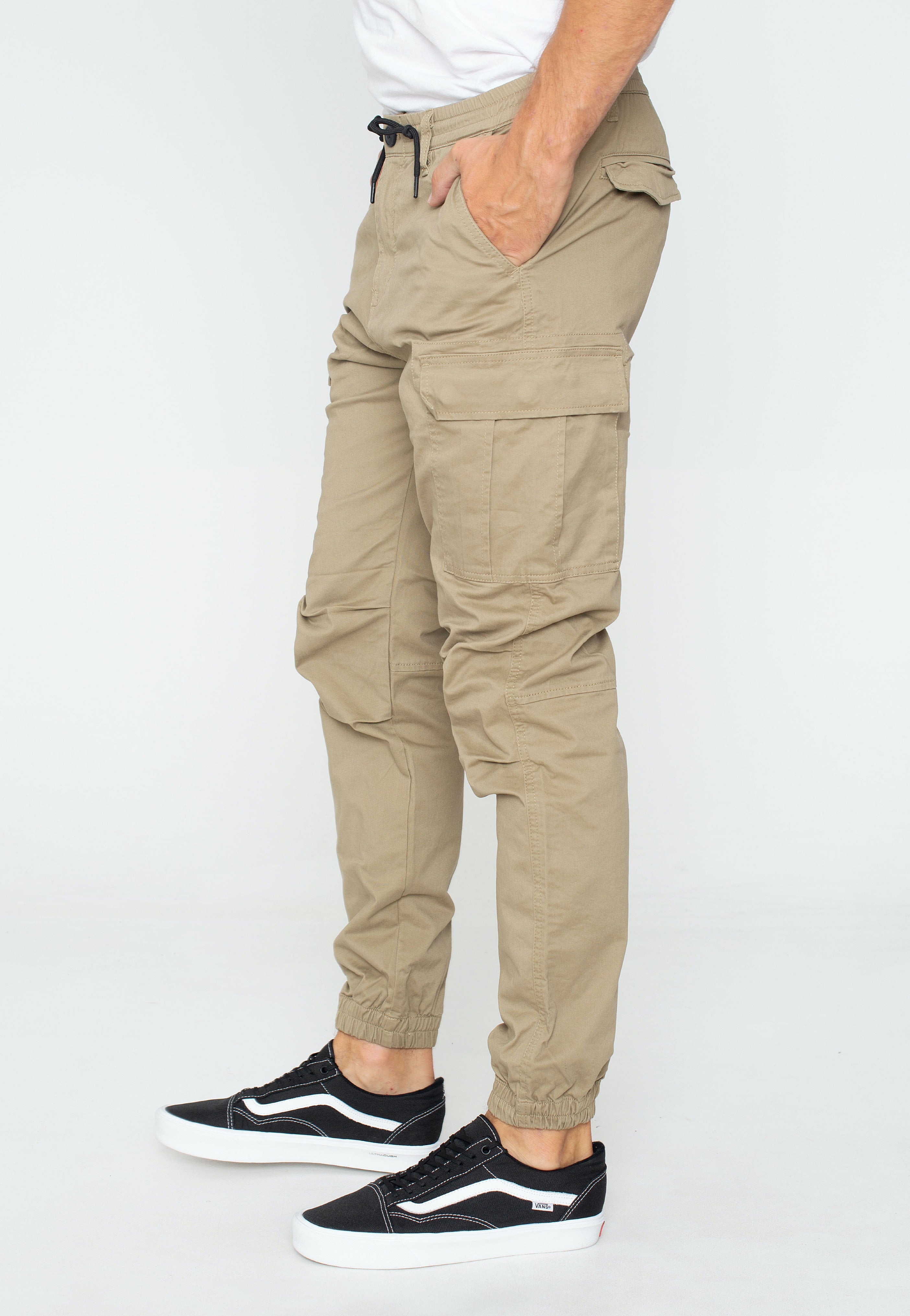 Vintage Industries - Vince Cargo Jogger Dark Khaki - Pants | Men-Image