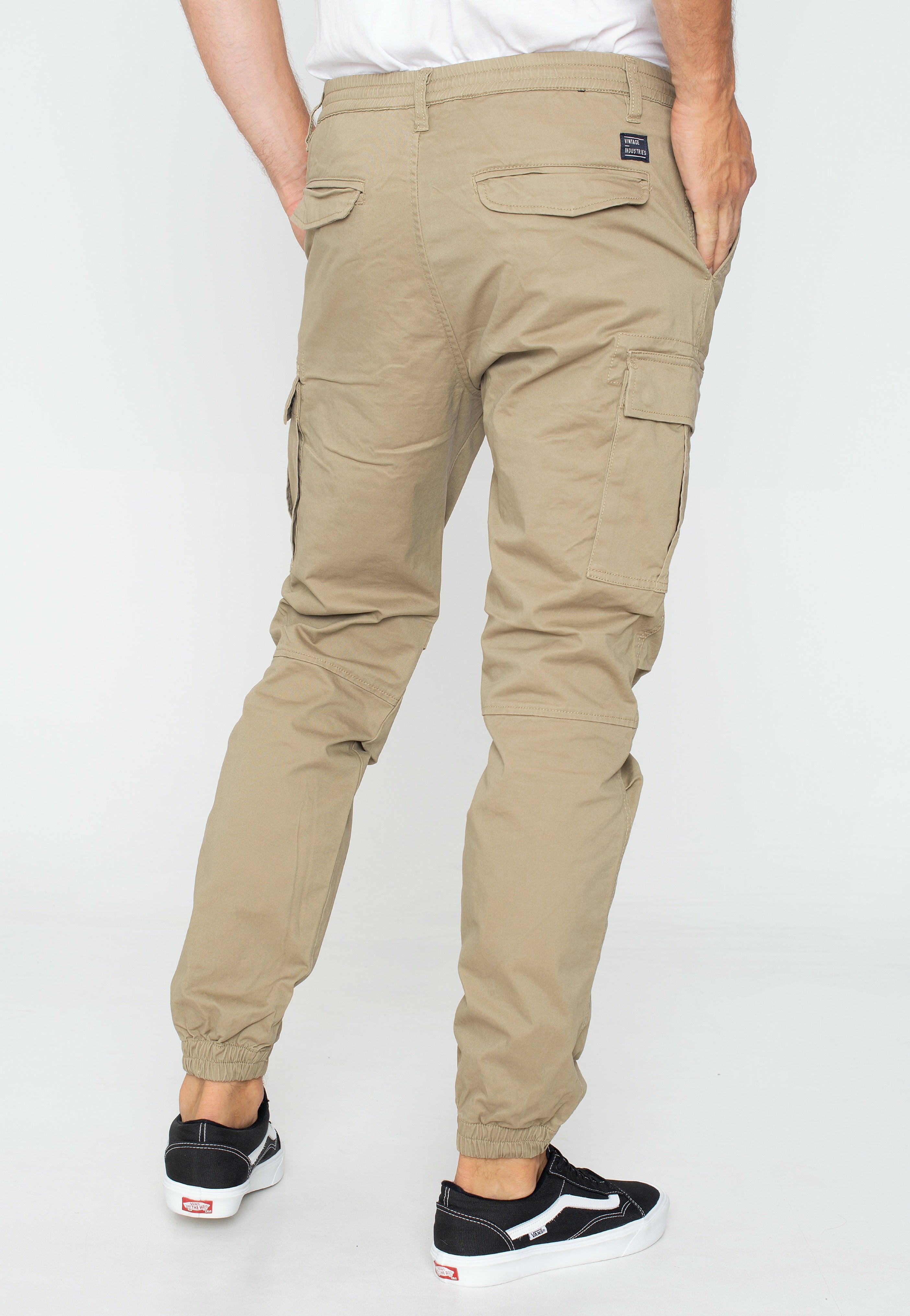 Vintage Industries - Vince Cargo Jogger Dark Khaki - Pants | Men-Image