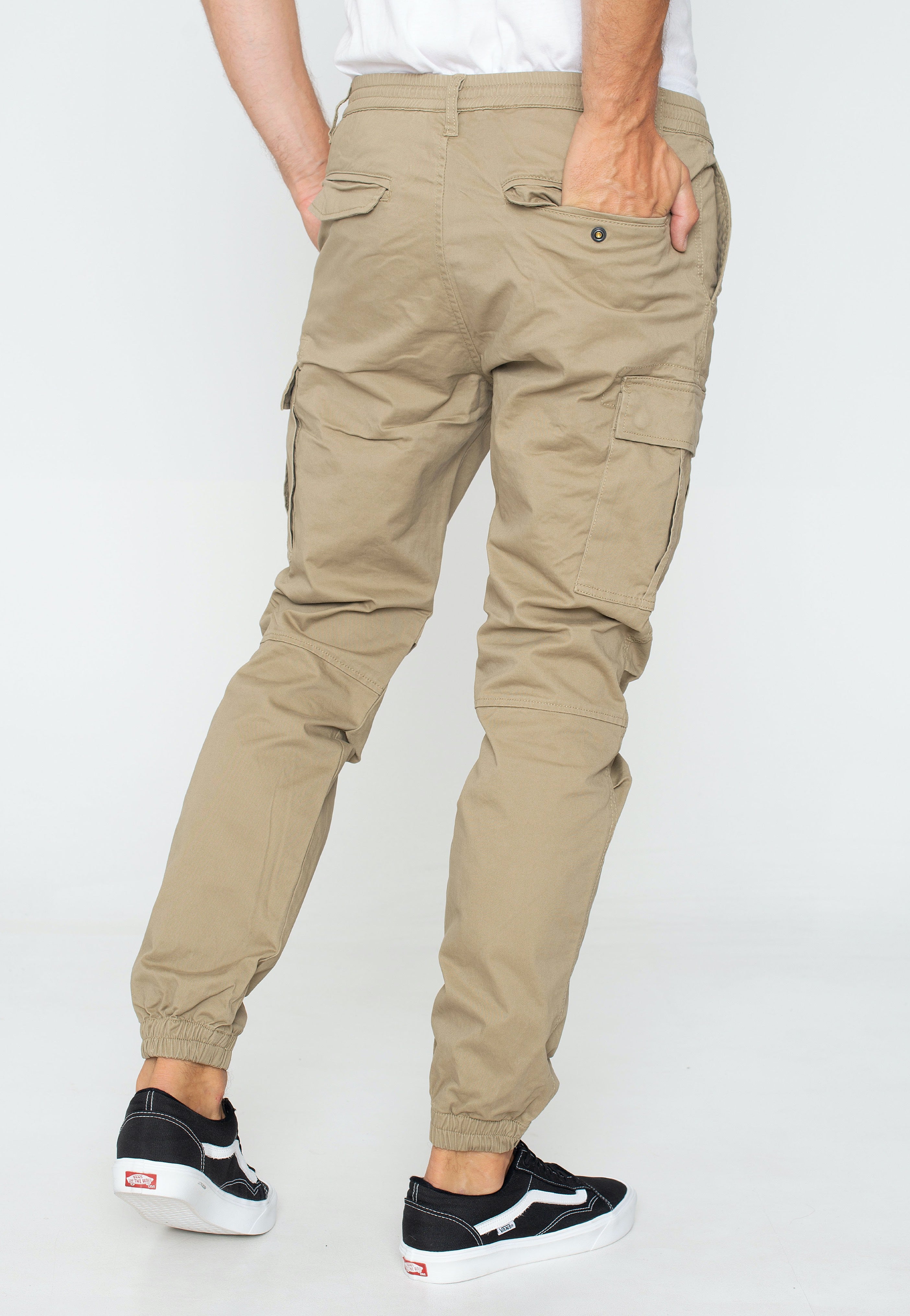 Vintage Industries - Vince Cargo Jogger Dark Khaki - Pants | Men-Image