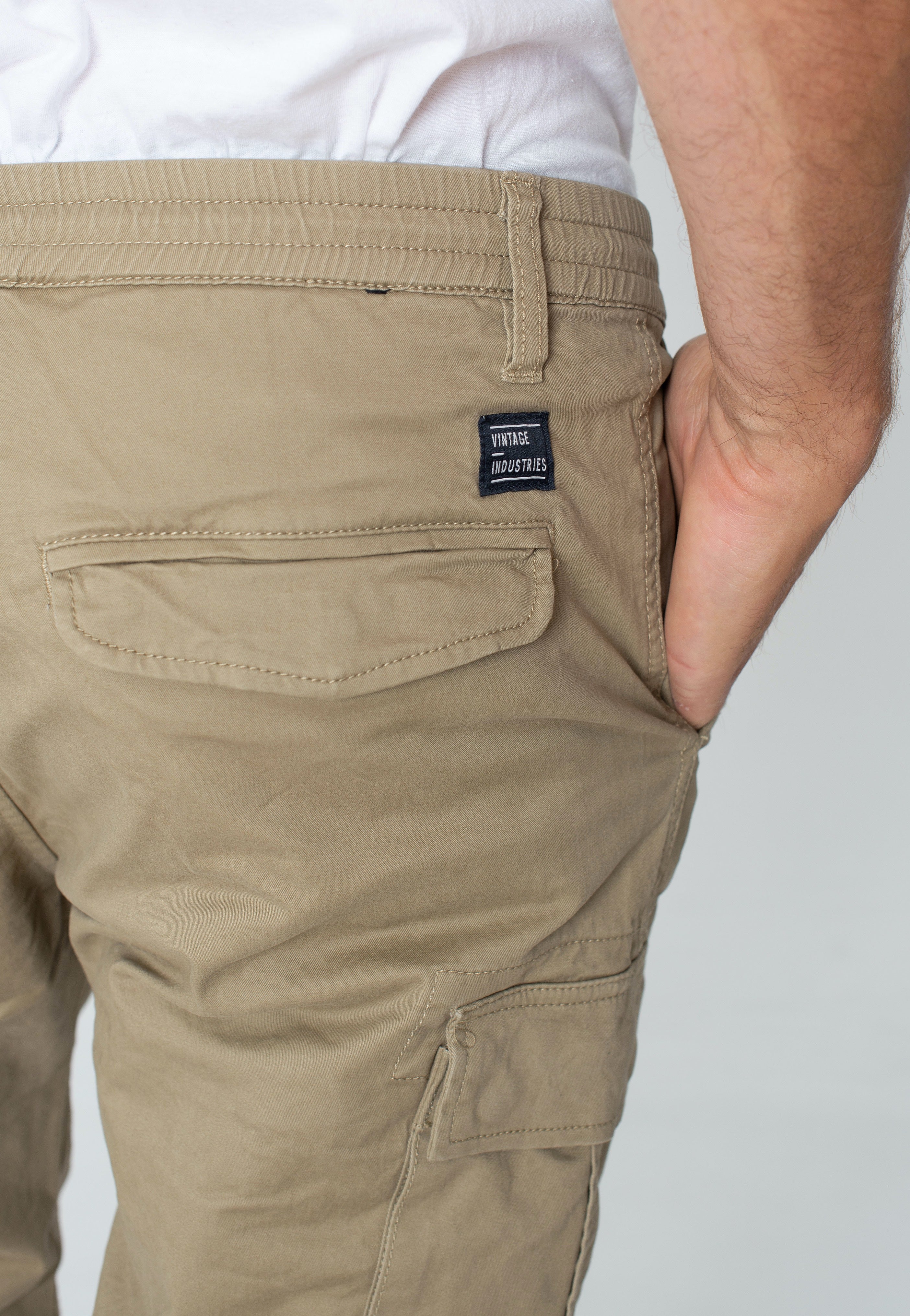 Vintage Industries - Vince Cargo Jogger Dark Khaki - Pants | Men-Image