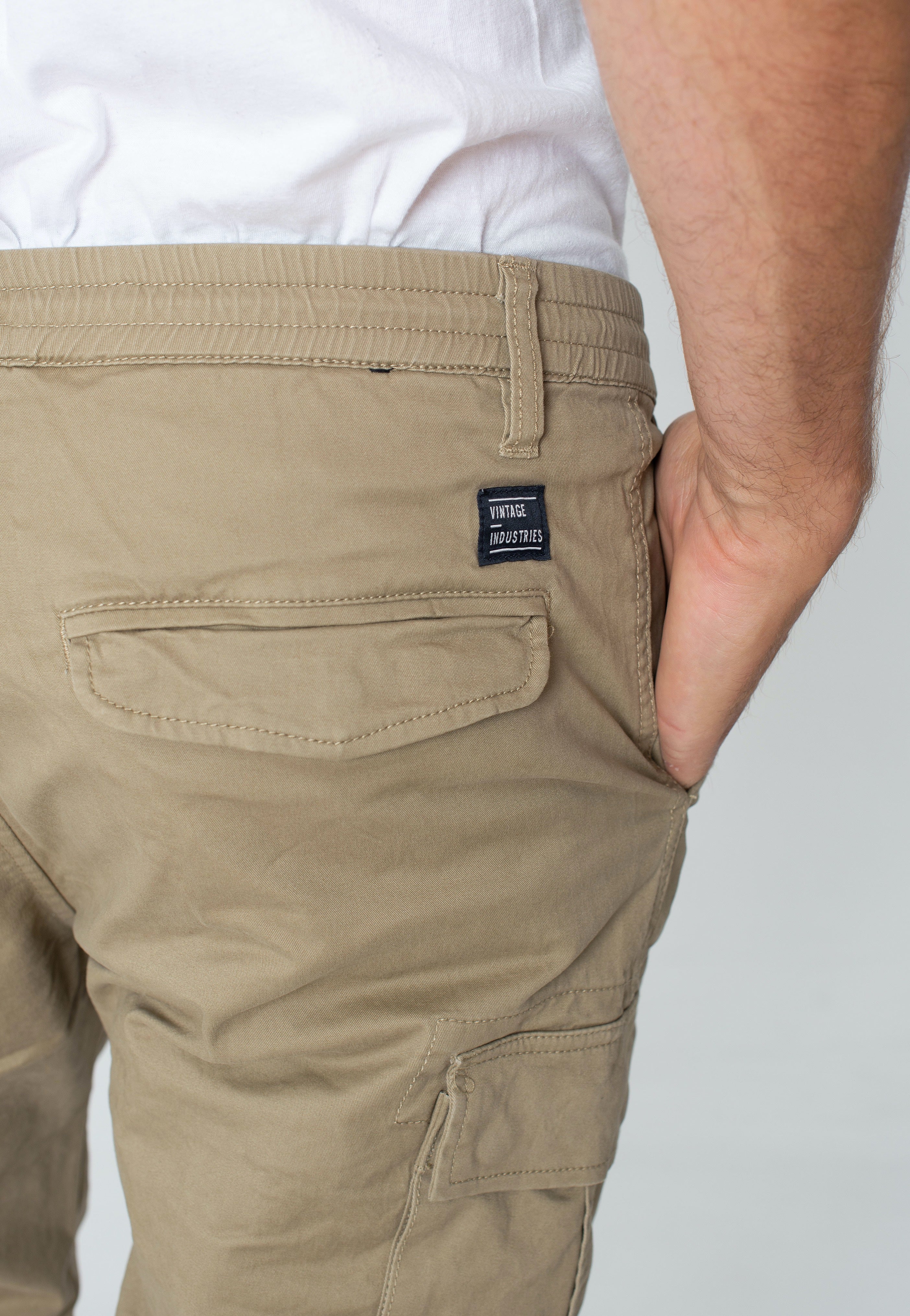 Vintage Industries - Vince Cargo Jogger Dark Khaki - Pants | Men-Image