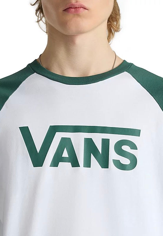 Vans Vans Classic Raglan White Bistro Green Longsleeve