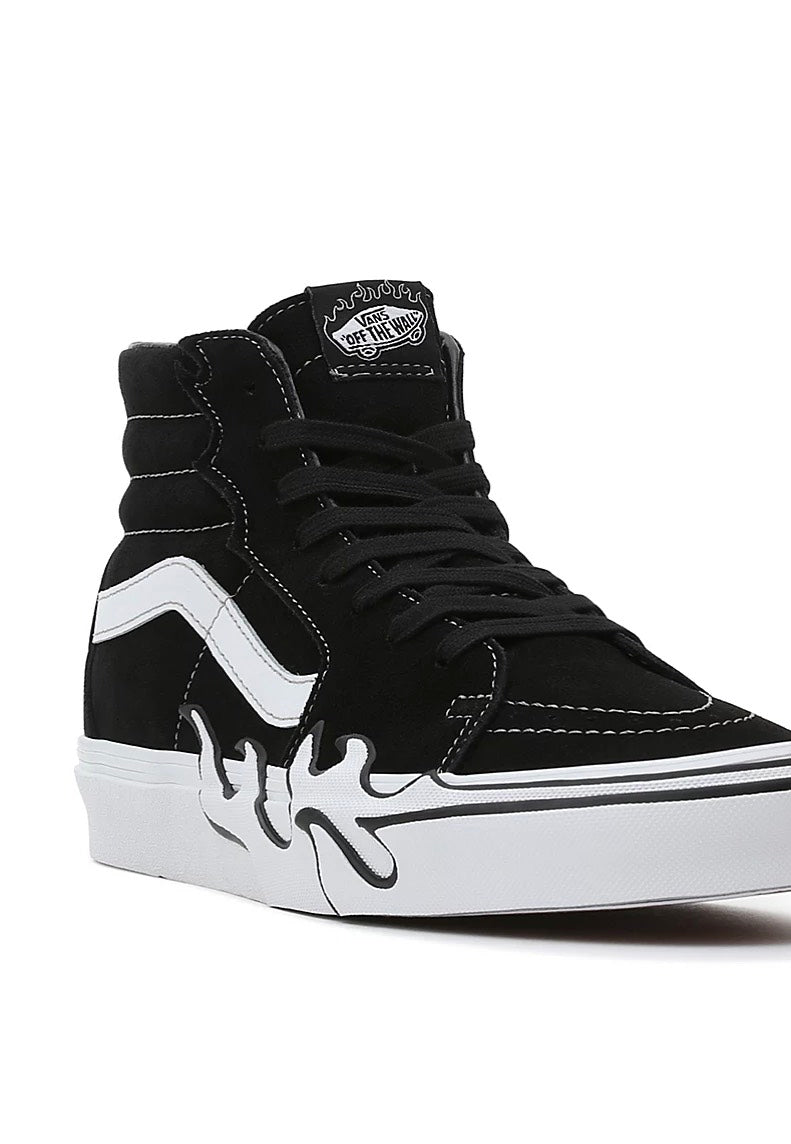 Vans - Sk8 Hi Flame Suede Black/White - Shoes | Men-Image