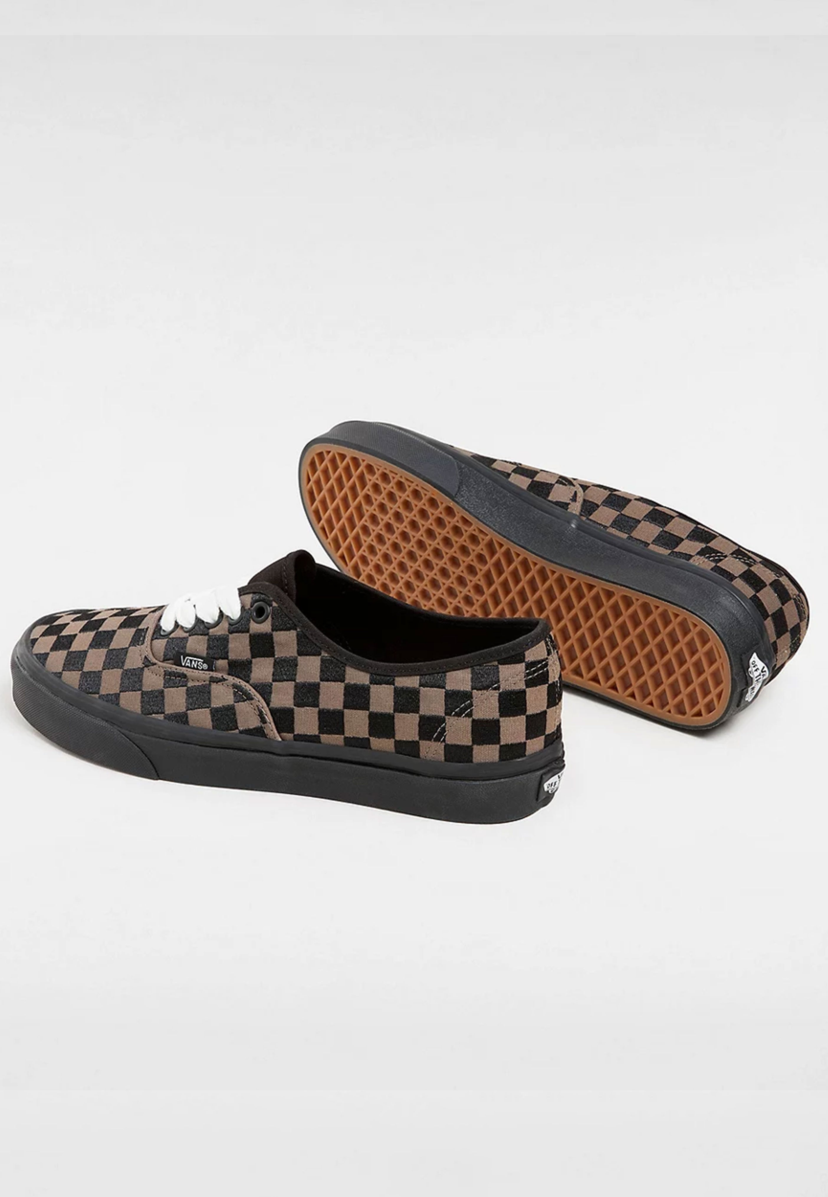 Vans - Authentic Embroidered Checker Black - Shoes | Men-Image