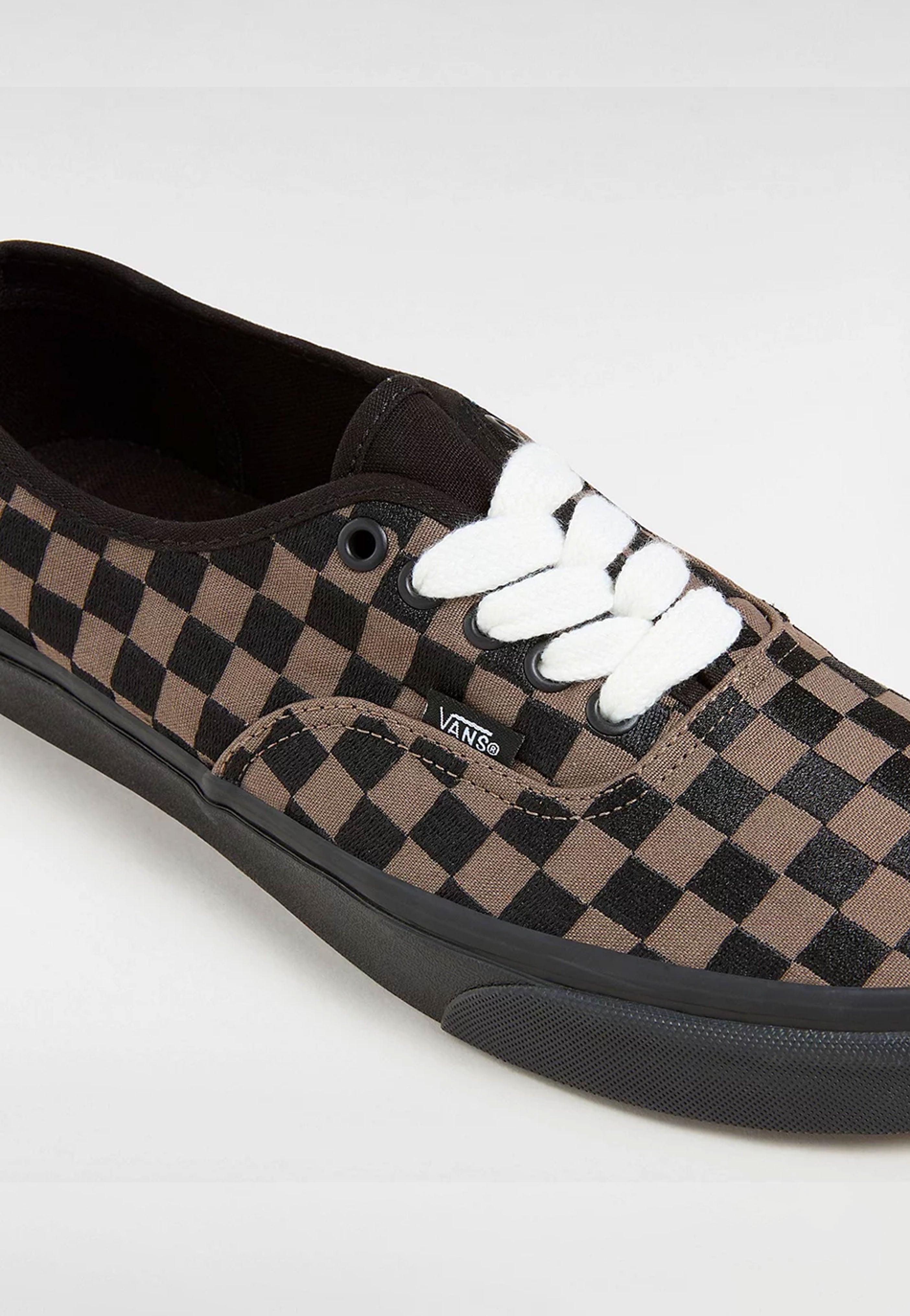 Vans - Authentic Embroidered Checker Black - Shoes | Men-Image