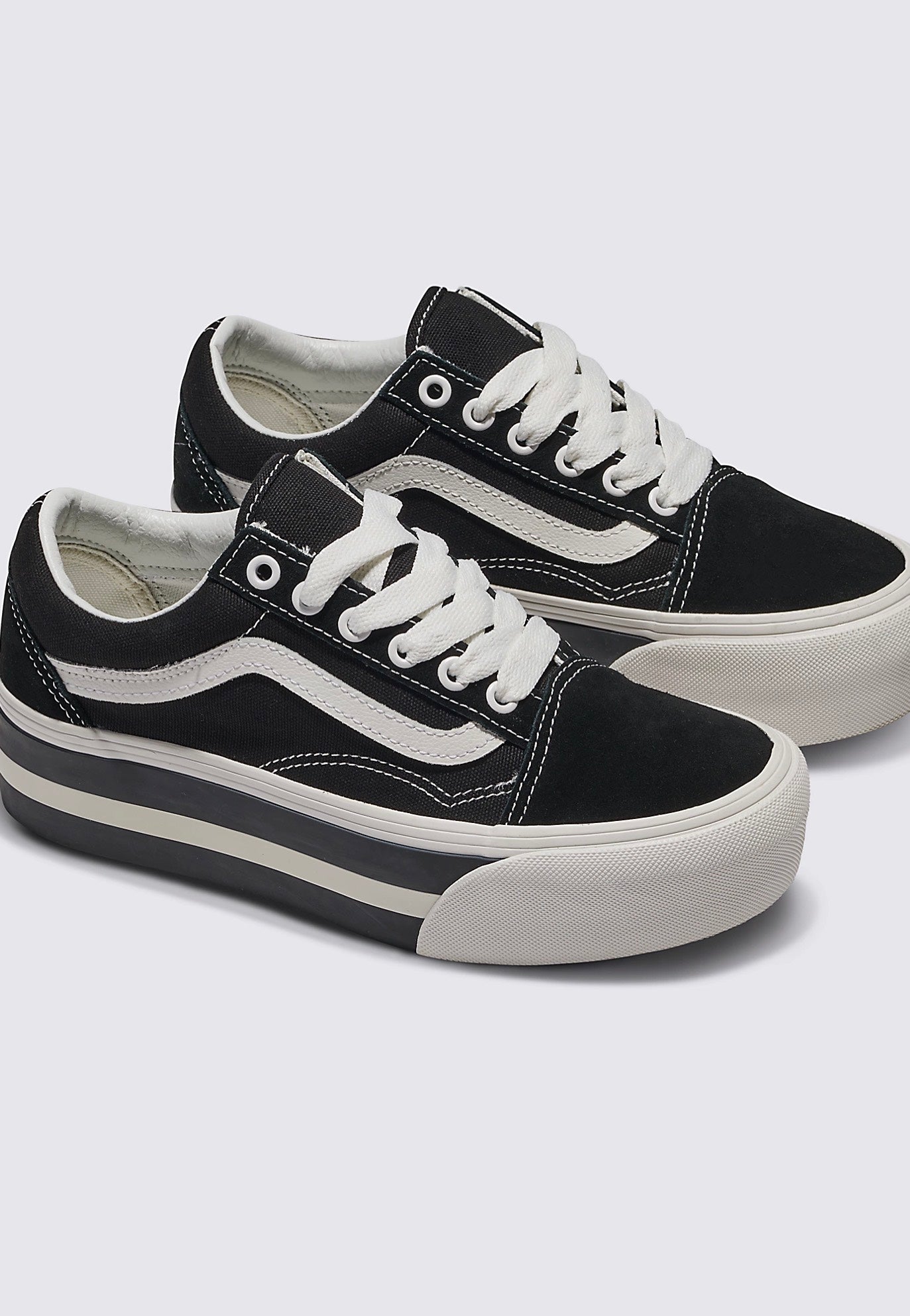 Vans - Old Skool Stackform Smarten Up Black/White - Girl Shoes | Women-Image