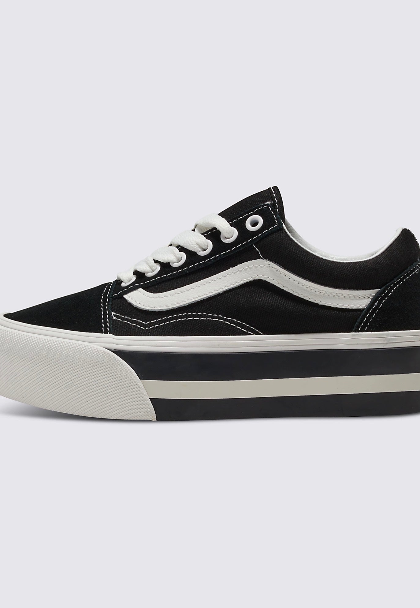 Vans - Old Skool Stackform Smarten Up Black/White - Girl Shoes | Women-Image