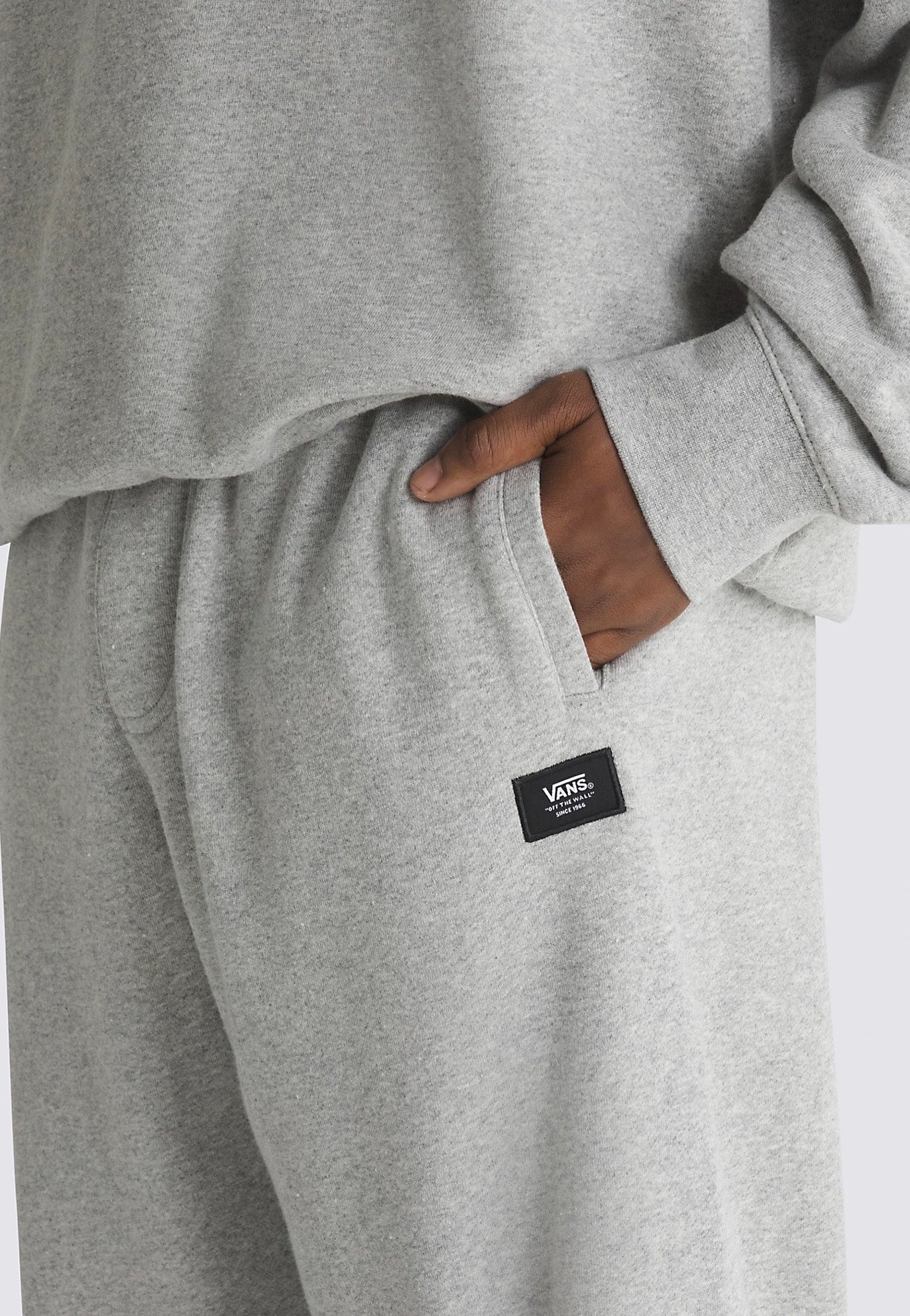 Vans - Original Standards Loose Fleece Cement Heather - Sweat Pants | Men-Image