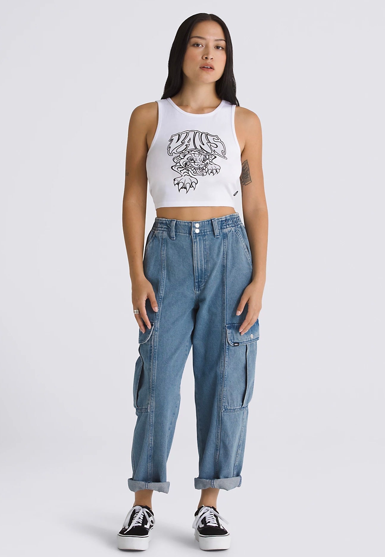 Vans - Prowler Fitted White - Tank | Women-Image