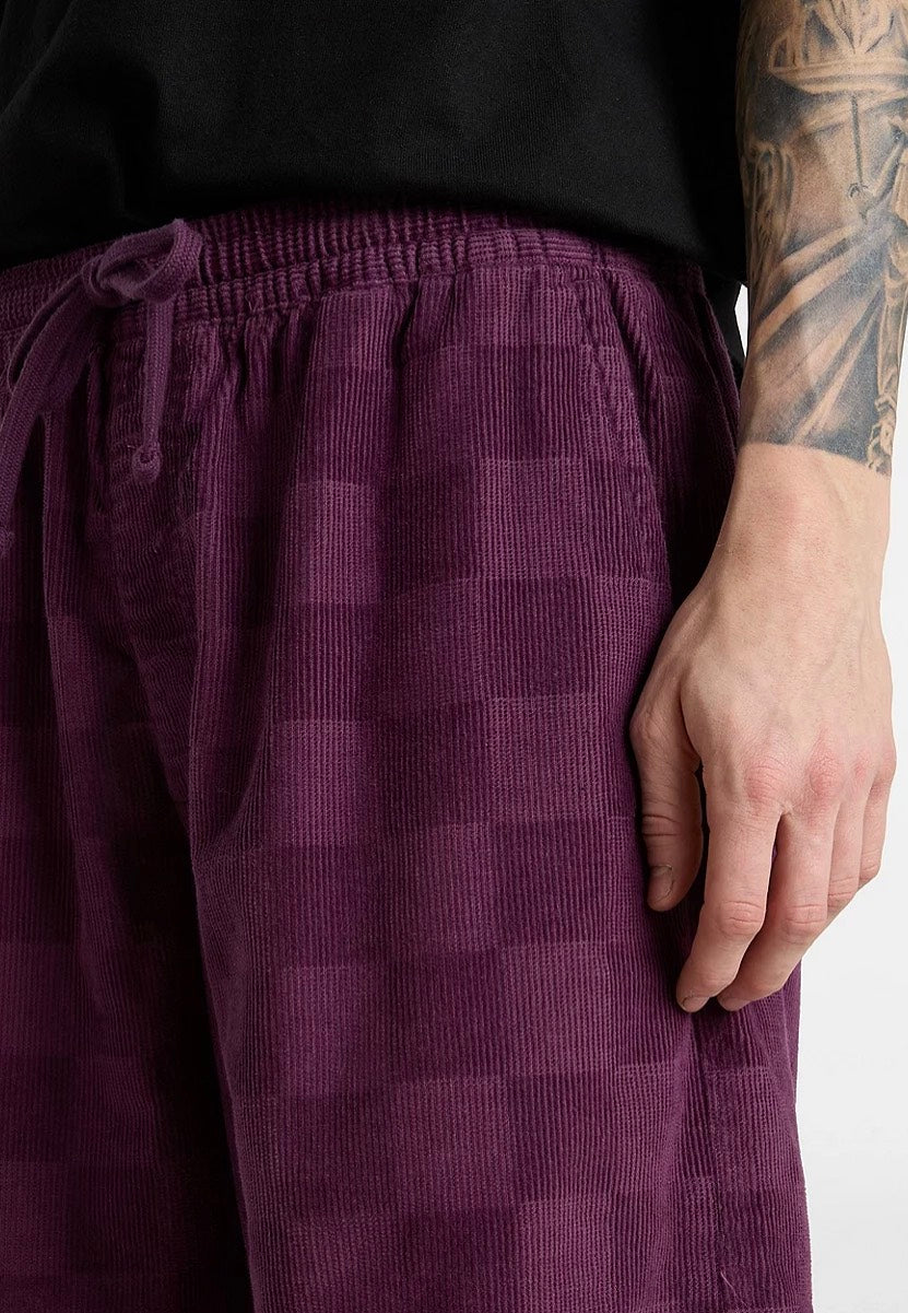 Vans - Range Checkbrd Cord Loose Blackberry Wine - Shorts | Men-Image