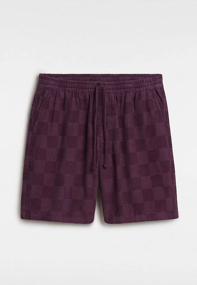 Vans - Range Checkbrd Cord Loose Blackberry Wine - Shorts | Men-Image