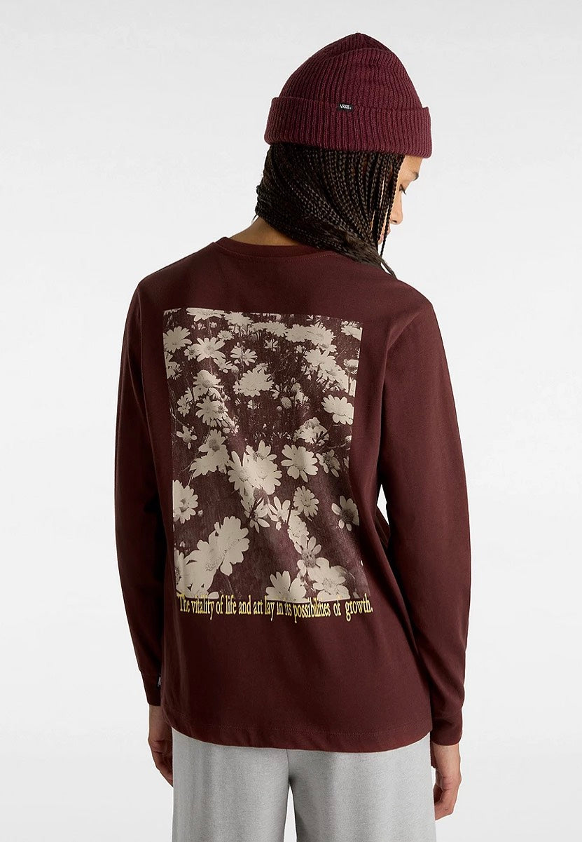 Vans - Vitality Fields Bff Bitter Chocolate - Longsleeve | Women-Image