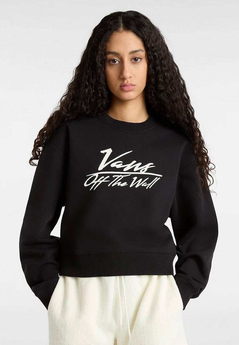 Vans - Go Anyplace Crop Crew Black - Sweater | Women-Image