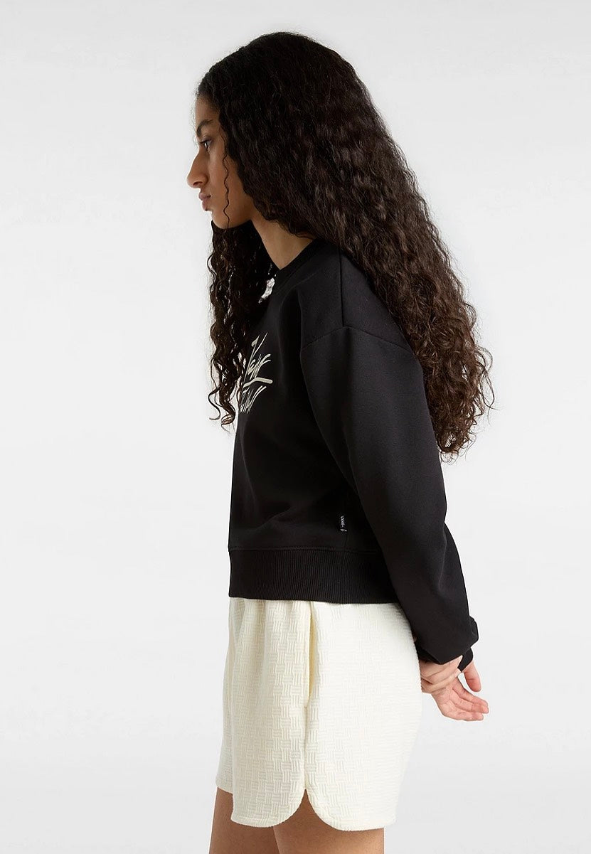 Vans - Go Anyplace Crop Crew Black - Sweater | Women-Image