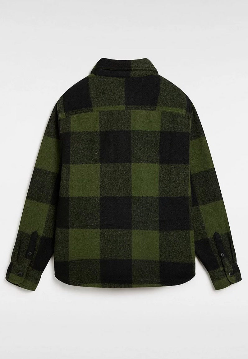 Vans - Denby Fuzzy Shacket Black/Loden Green - Jacket | Men-Image