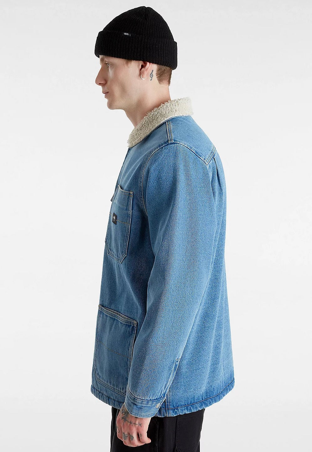 Vans - Drill Chore Sherpa Coat Stonewash/Blue - Jeans Jacket | Men-Image