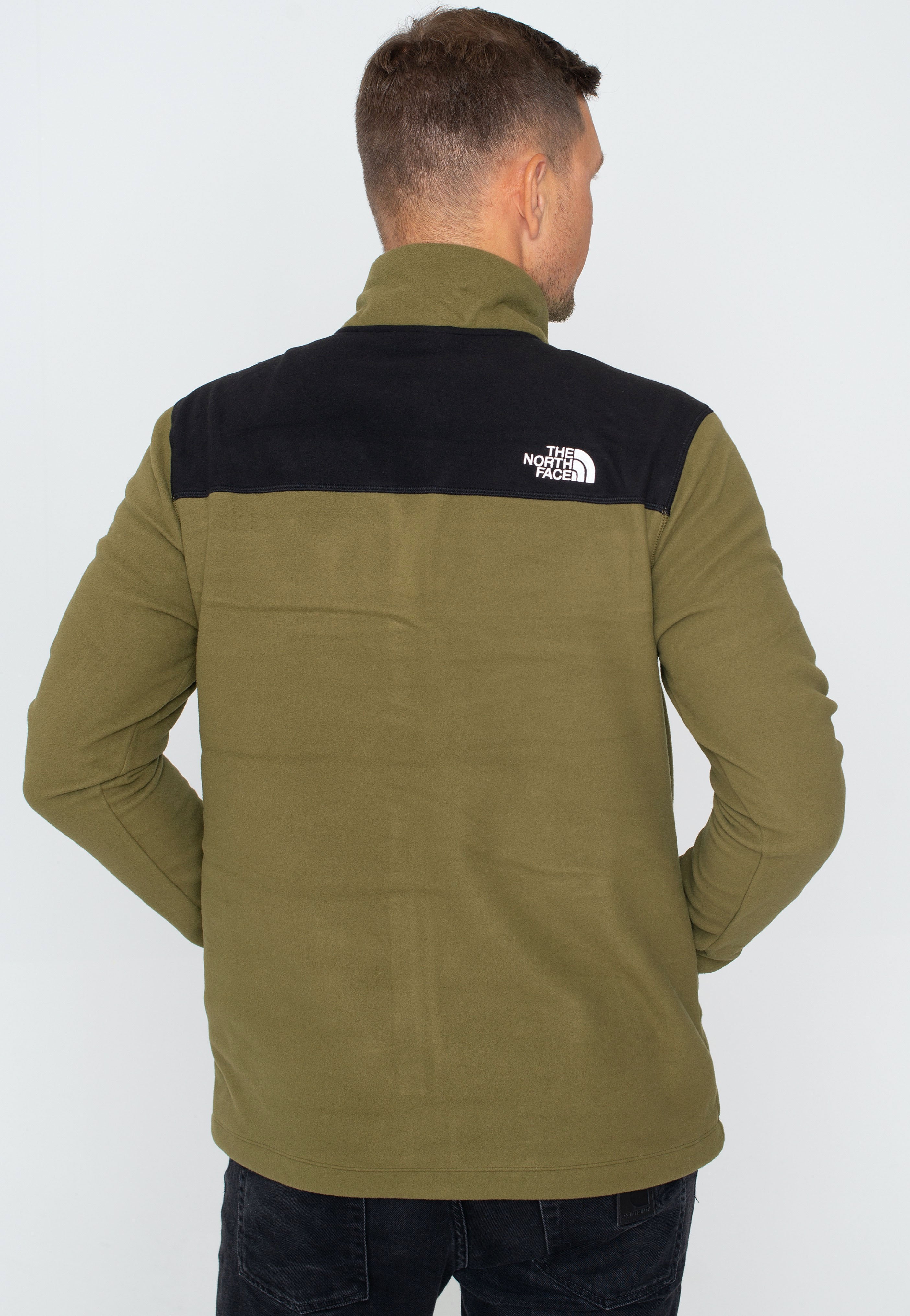 The North Face - Homesafe Full Zip Fleece Miltary Olive/TNF Black - Jacket | Men-Image