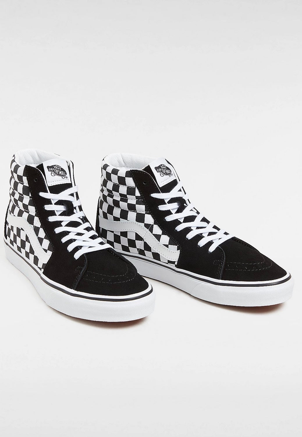 Vans - Sk8 Hi (Checkerboard) Black/True White - Shoes | Men-Image