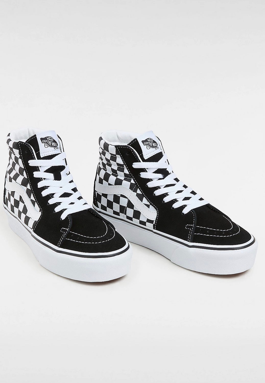 Vans - Sk8 Hi Platform 2.0 Checkerboard/True White - Girl Shoes | Women-Image