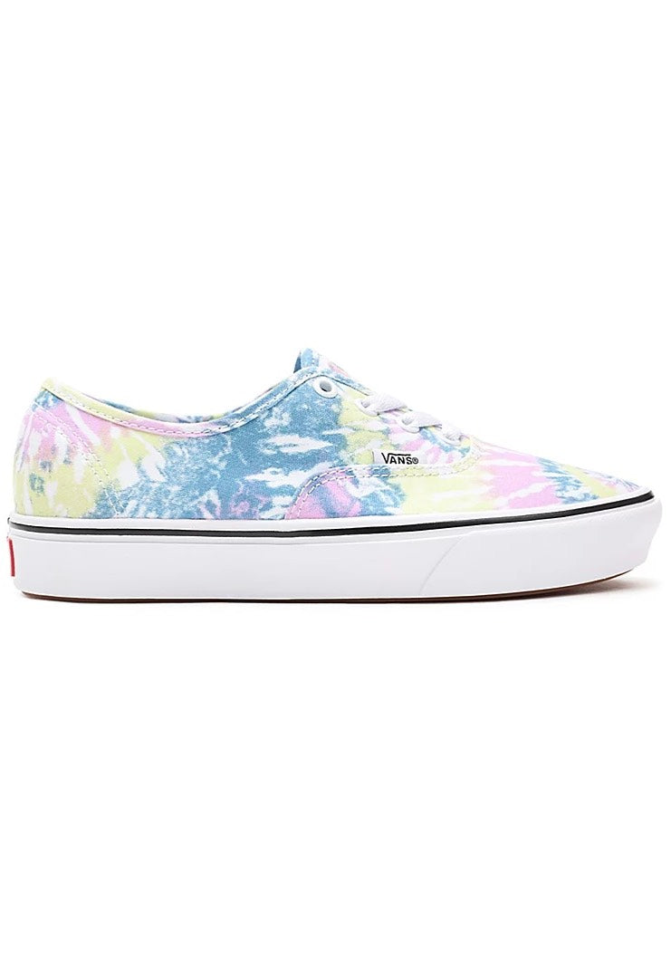 Vans - Comfycush Authentic (Tie-Dye) Orchid/True White - Girl Shoes | Women-Image